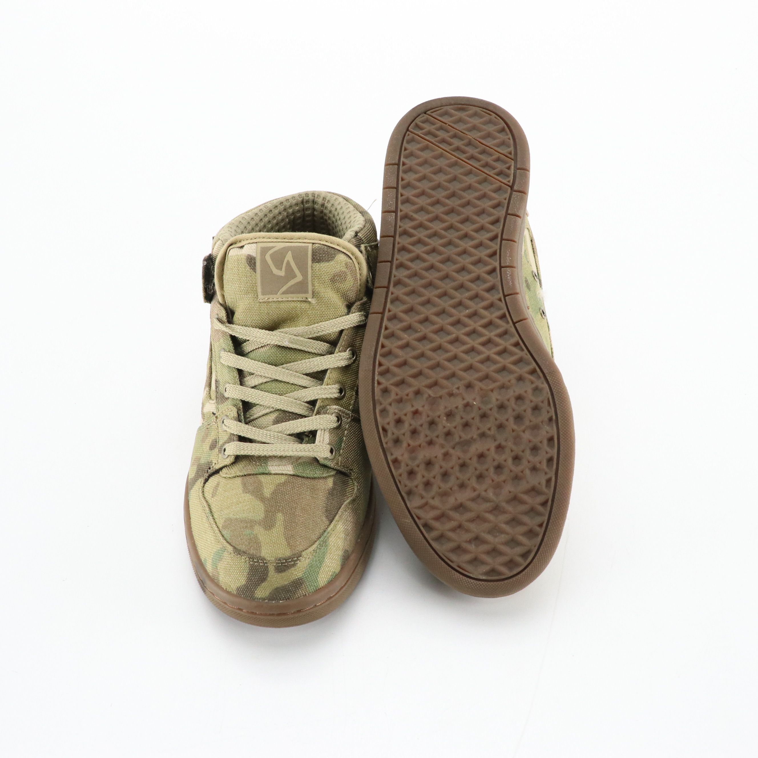 Vans TNT Mid Cup Syndicate Sneakers in Multicam Nylon Canvas, With Box