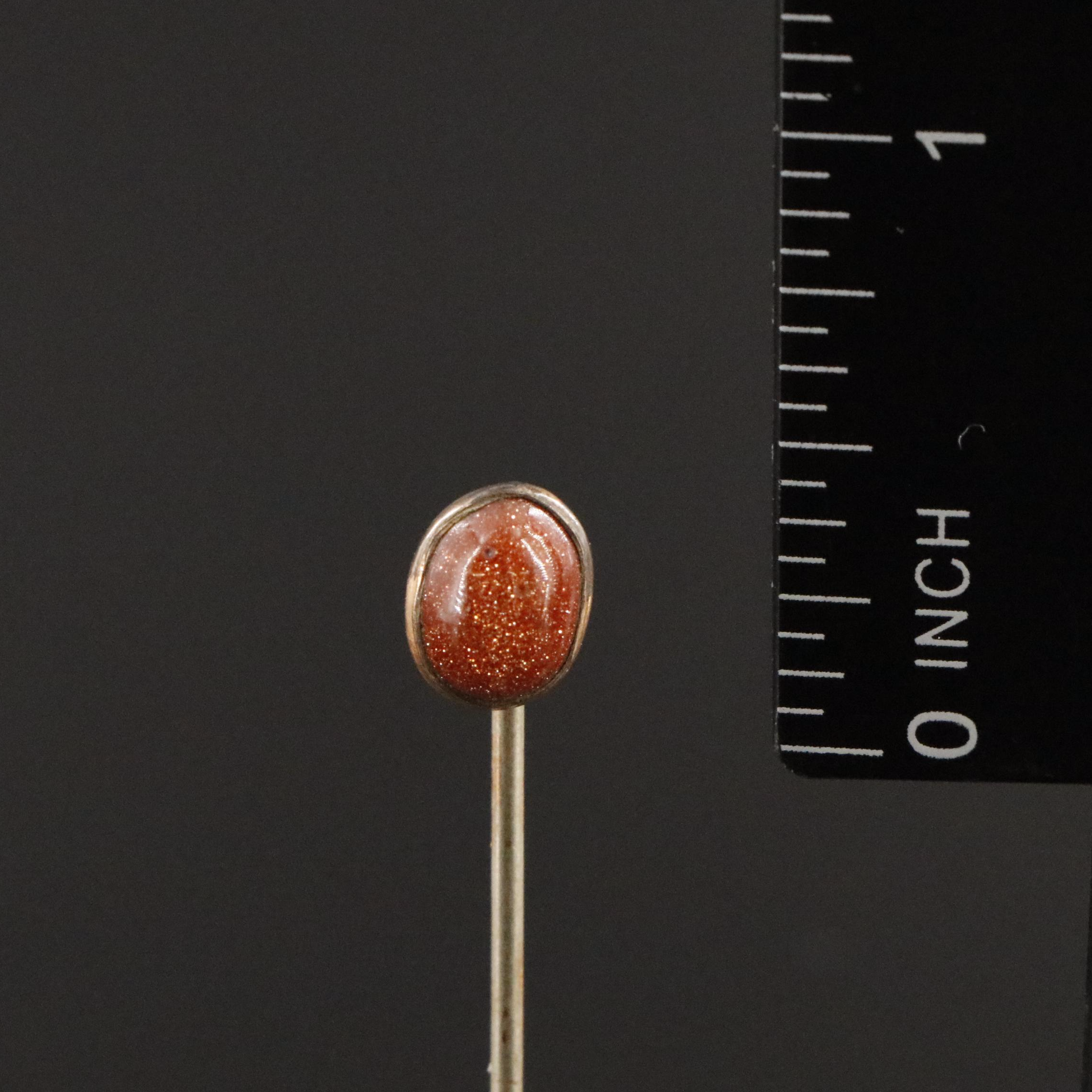 Collection of Antique Stickpins Including Cloisonné Bead with 14K Accent