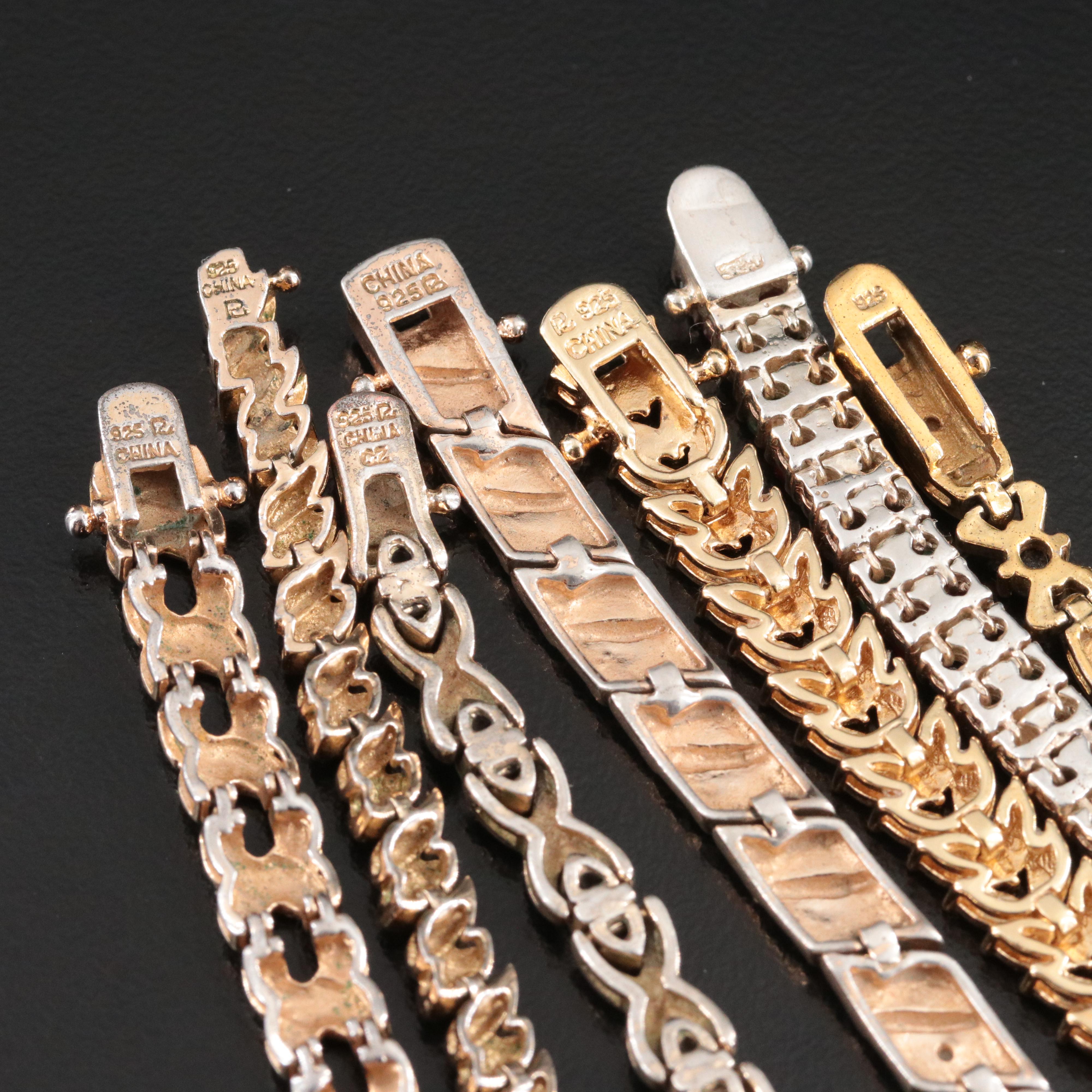 Sterling Bracelet Collection Featuring Diamond, Emerald and CZ