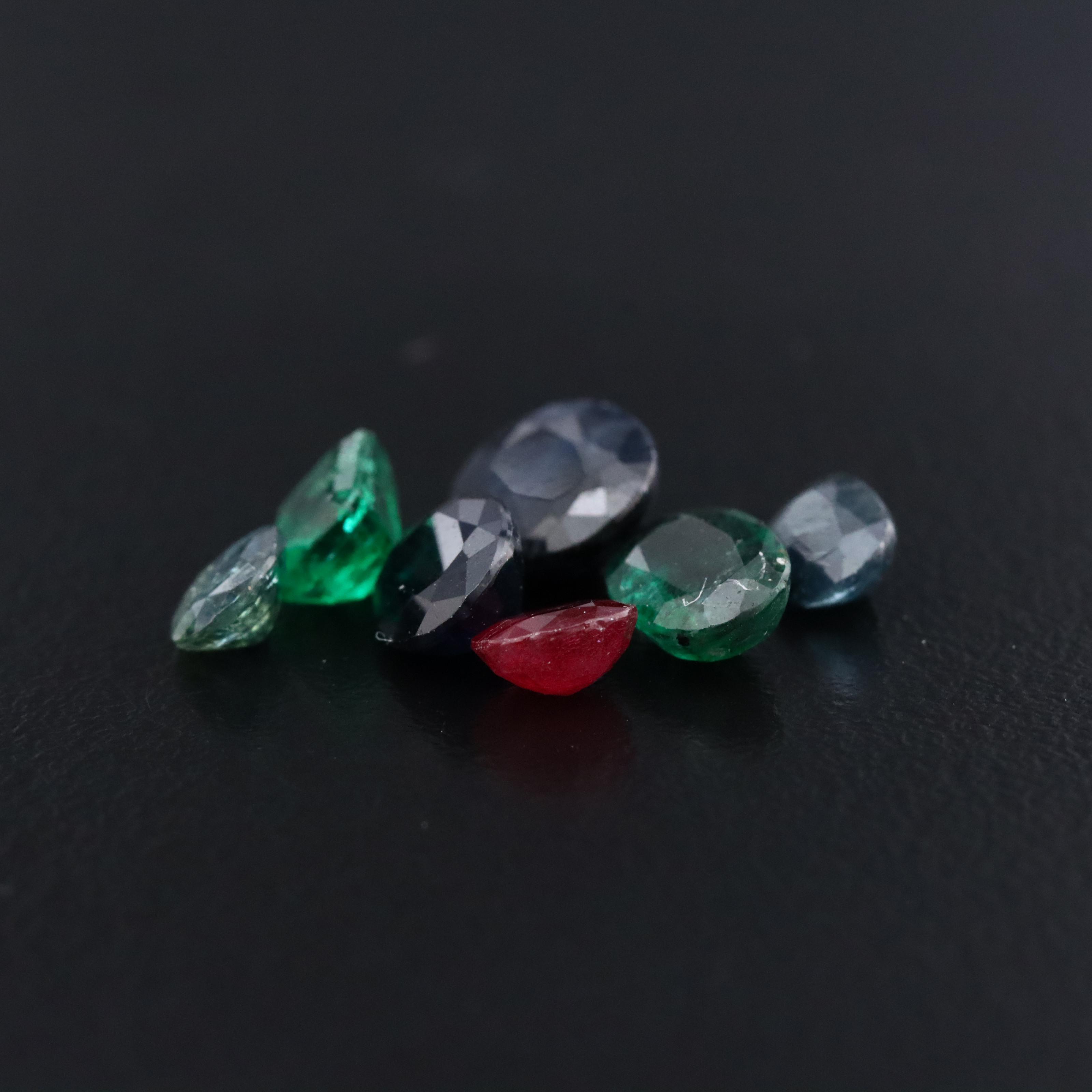 Loose 5.49 CTW Emeralds, Ruby and Sapphires