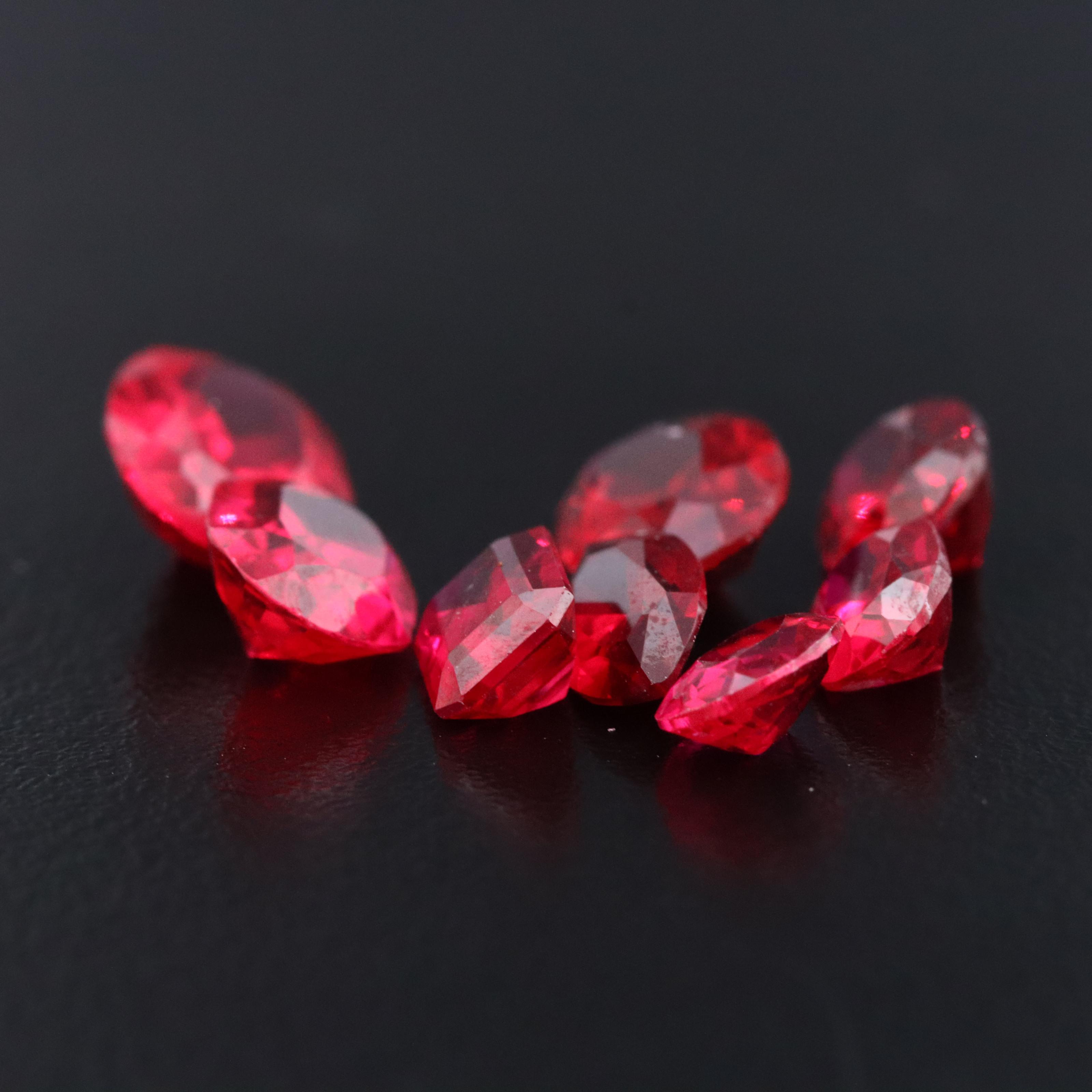 Loose 13.89 CTW Lab Grown Rubies