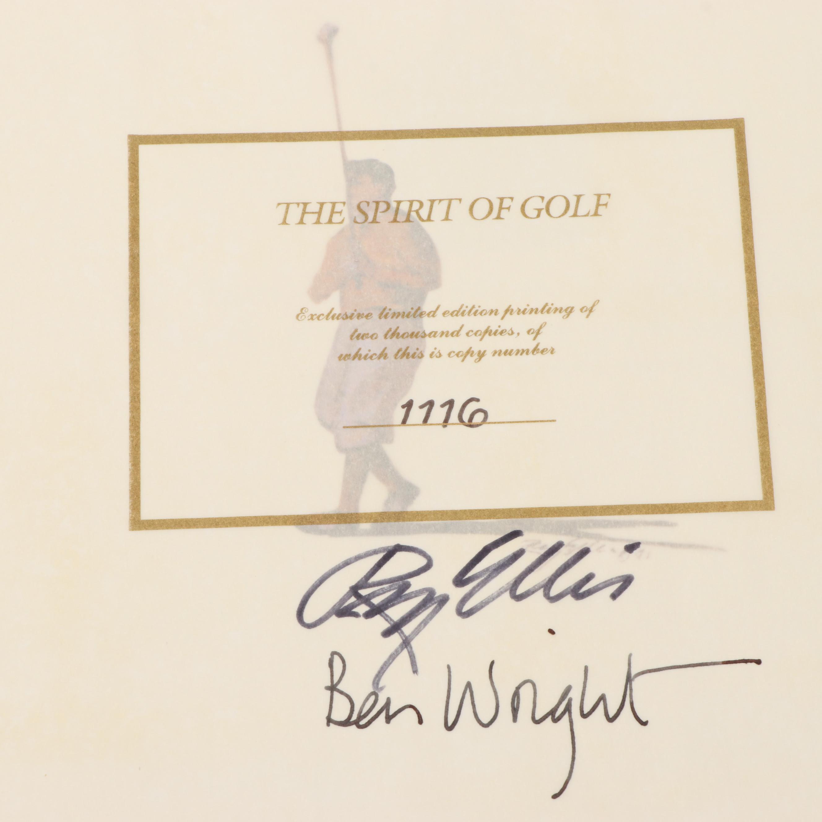 Signed Limited Edition "The Spirit of Golf" by Ray Ellis and Ben Wright