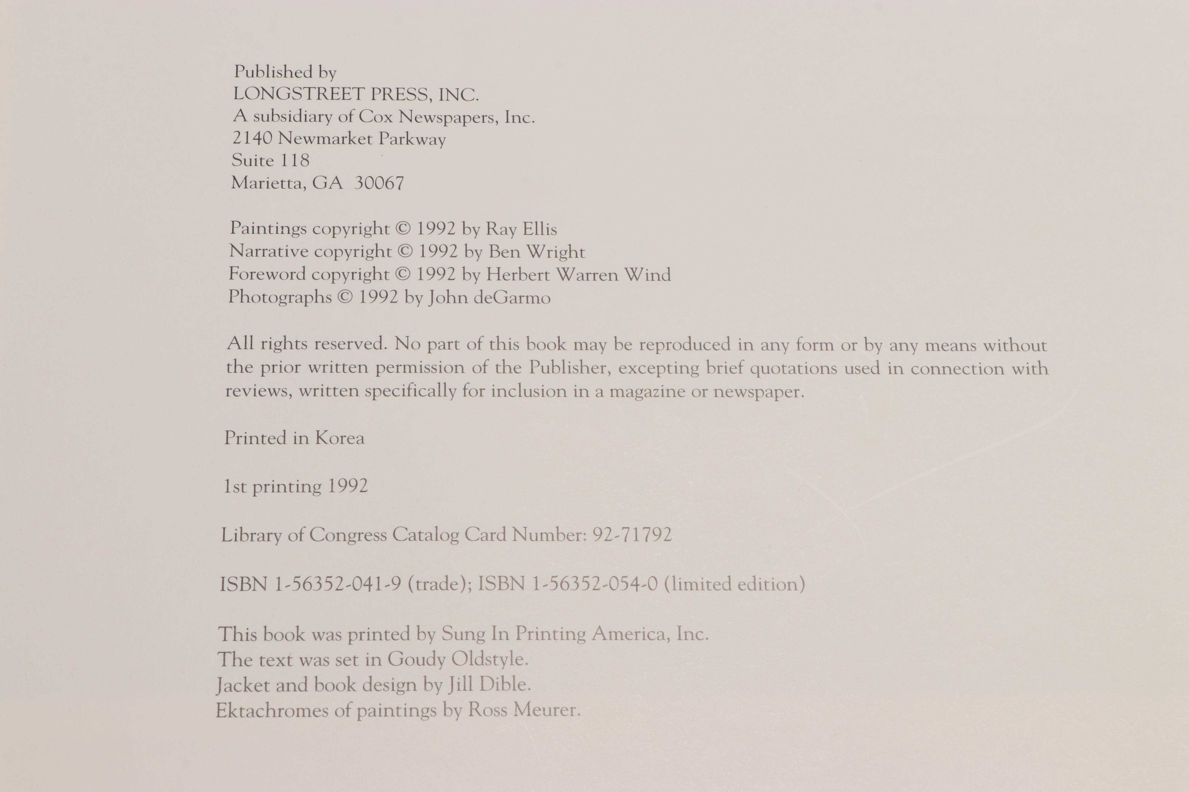 Signed Limited Edition "The Spirit of Golf" by Ray Ellis and Ben Wright