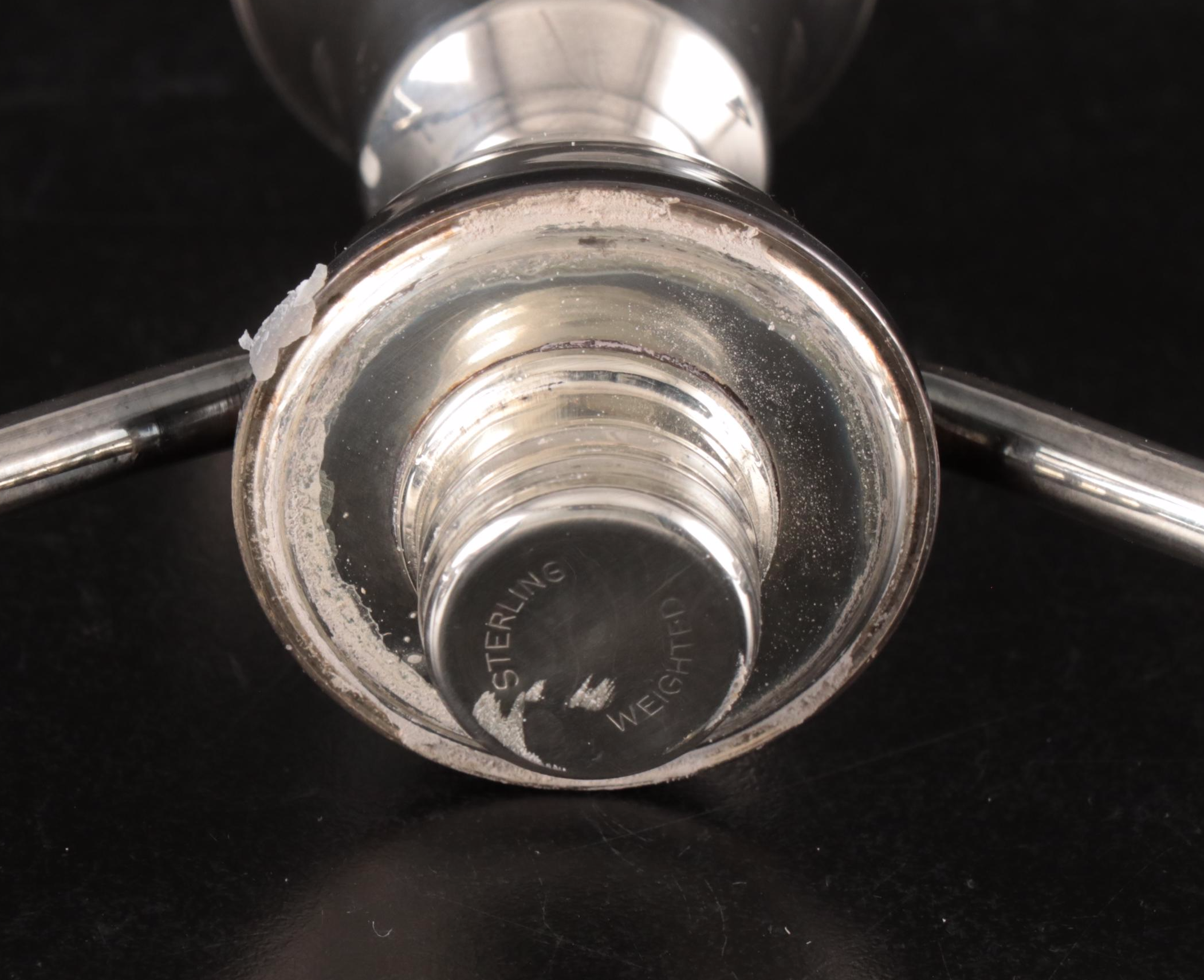 Pair of Duchin Creation Weighted Sterling Silver Candelabra