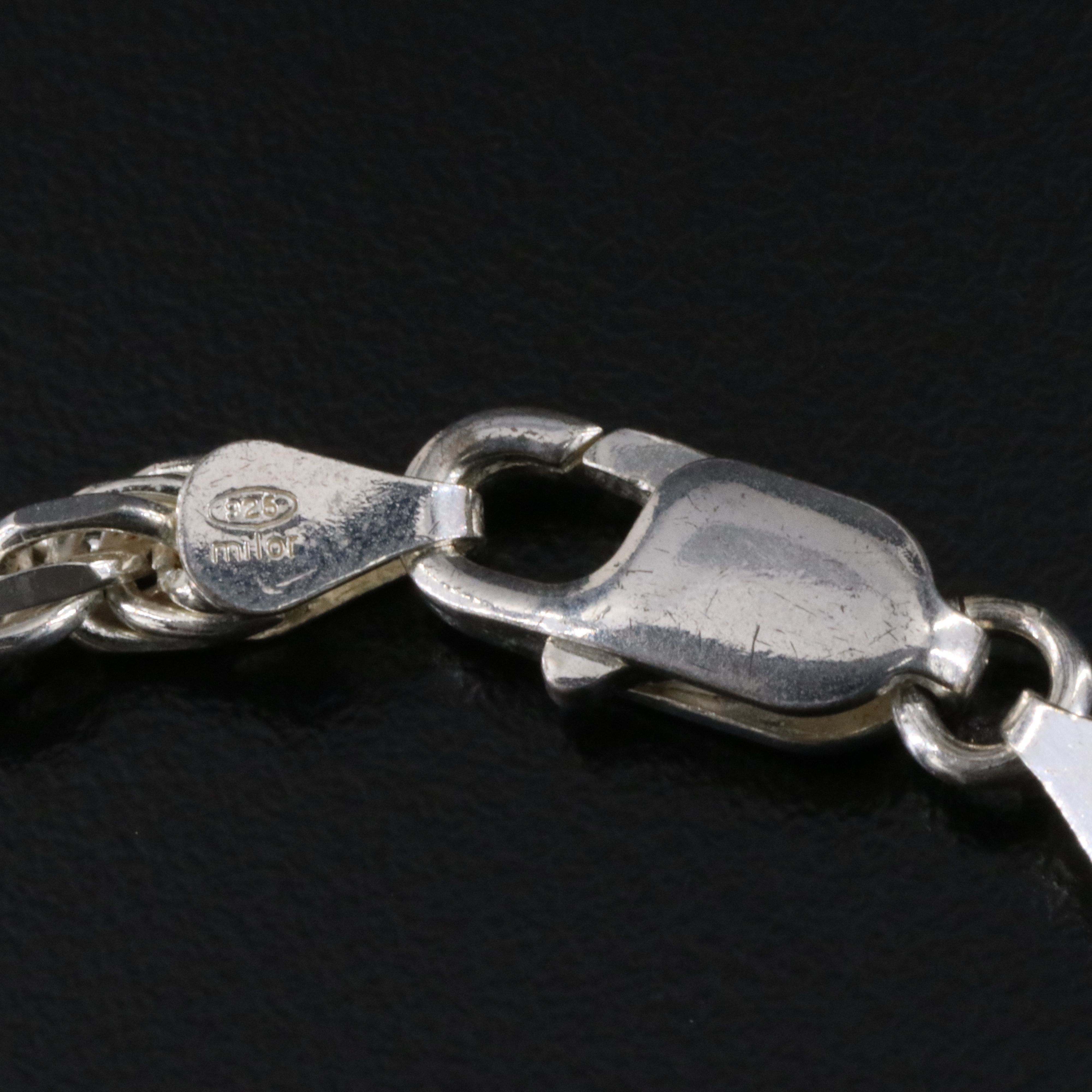 Sterling French Rope Chain Necklace