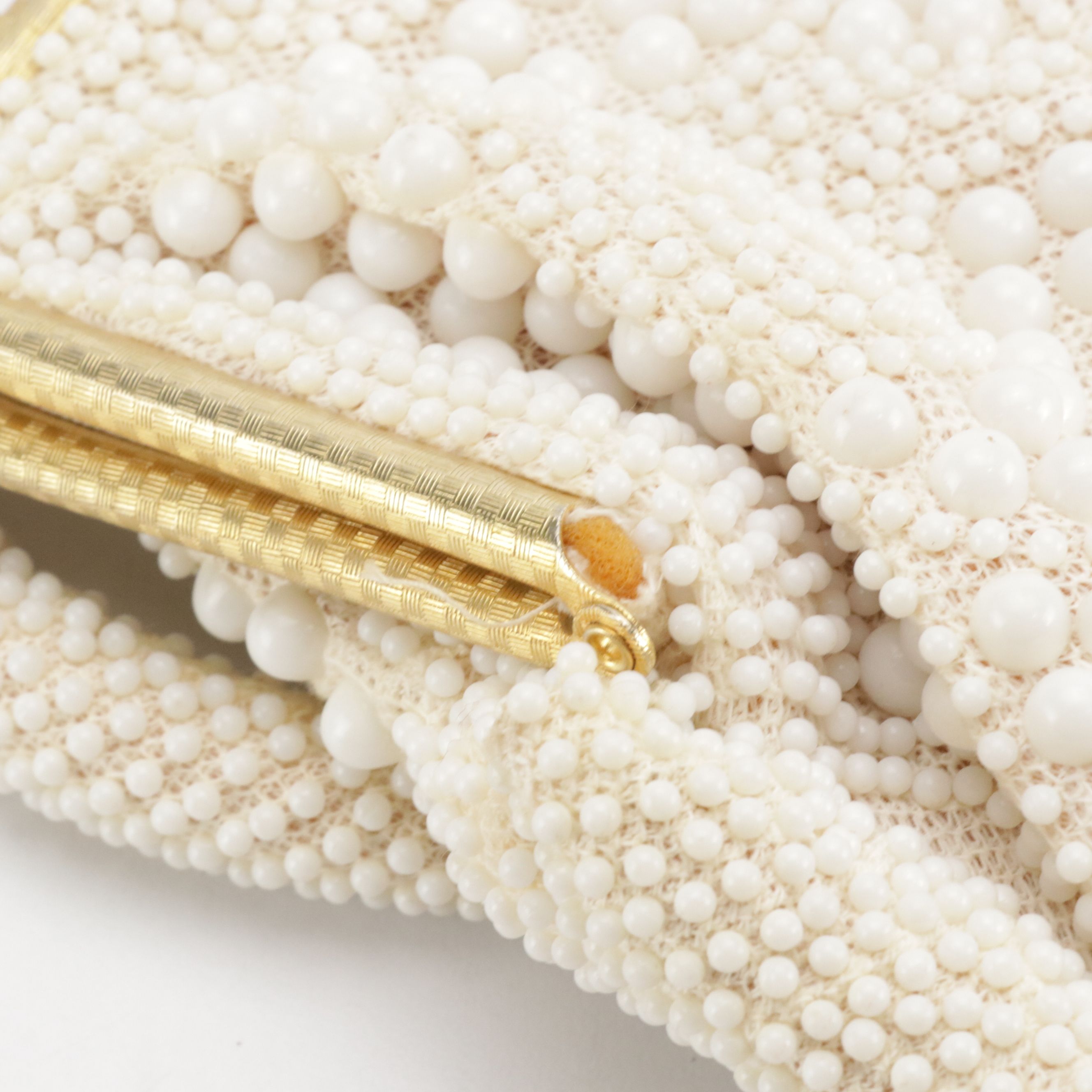 John Wind Lumured/Corde Bead Handbag, Mid-20th Century