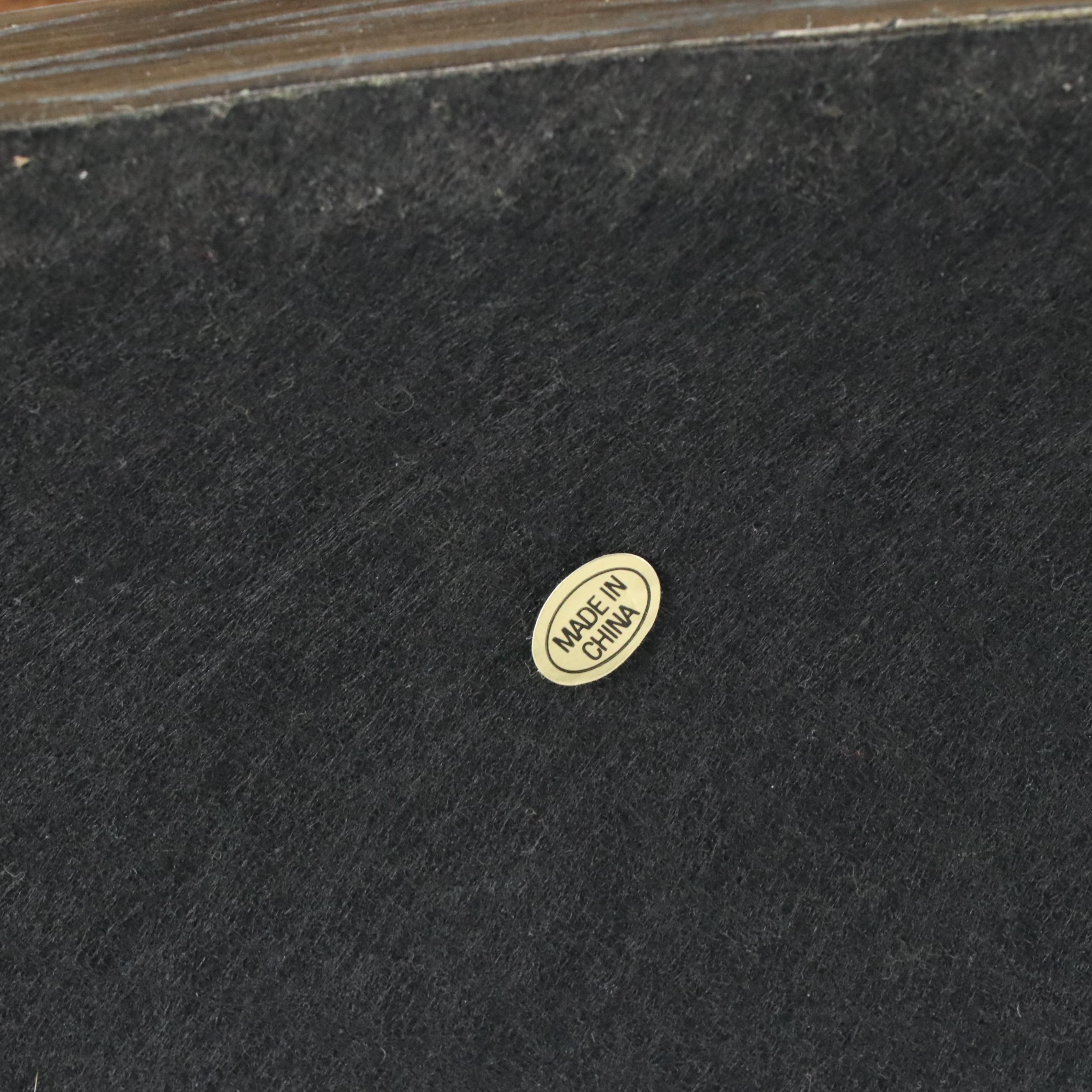 Bronze Finish Pig Resin Table Lamp with Fabric Shade