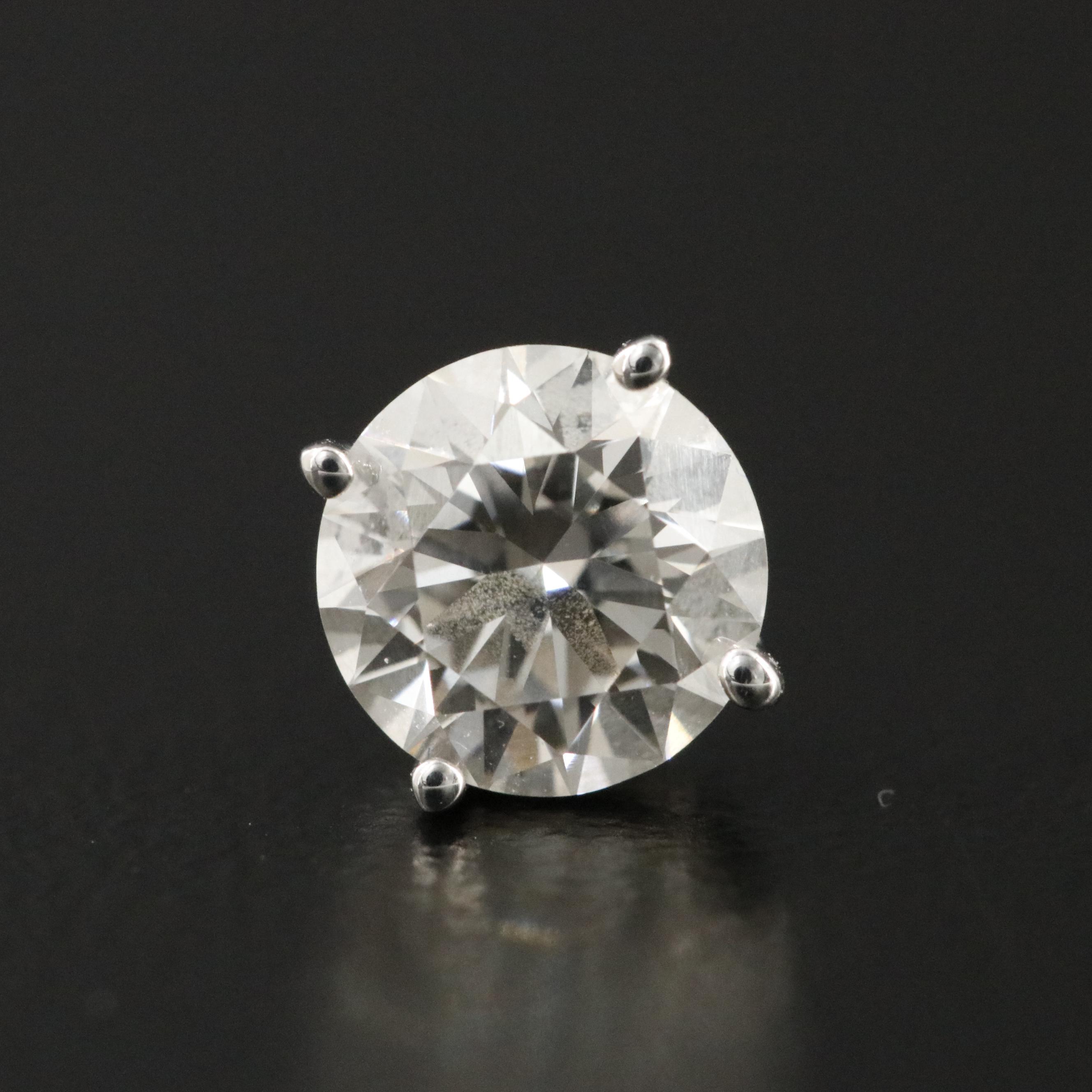 Platinum 1.60 CTW Lab Grown Diamond Stud Earrings