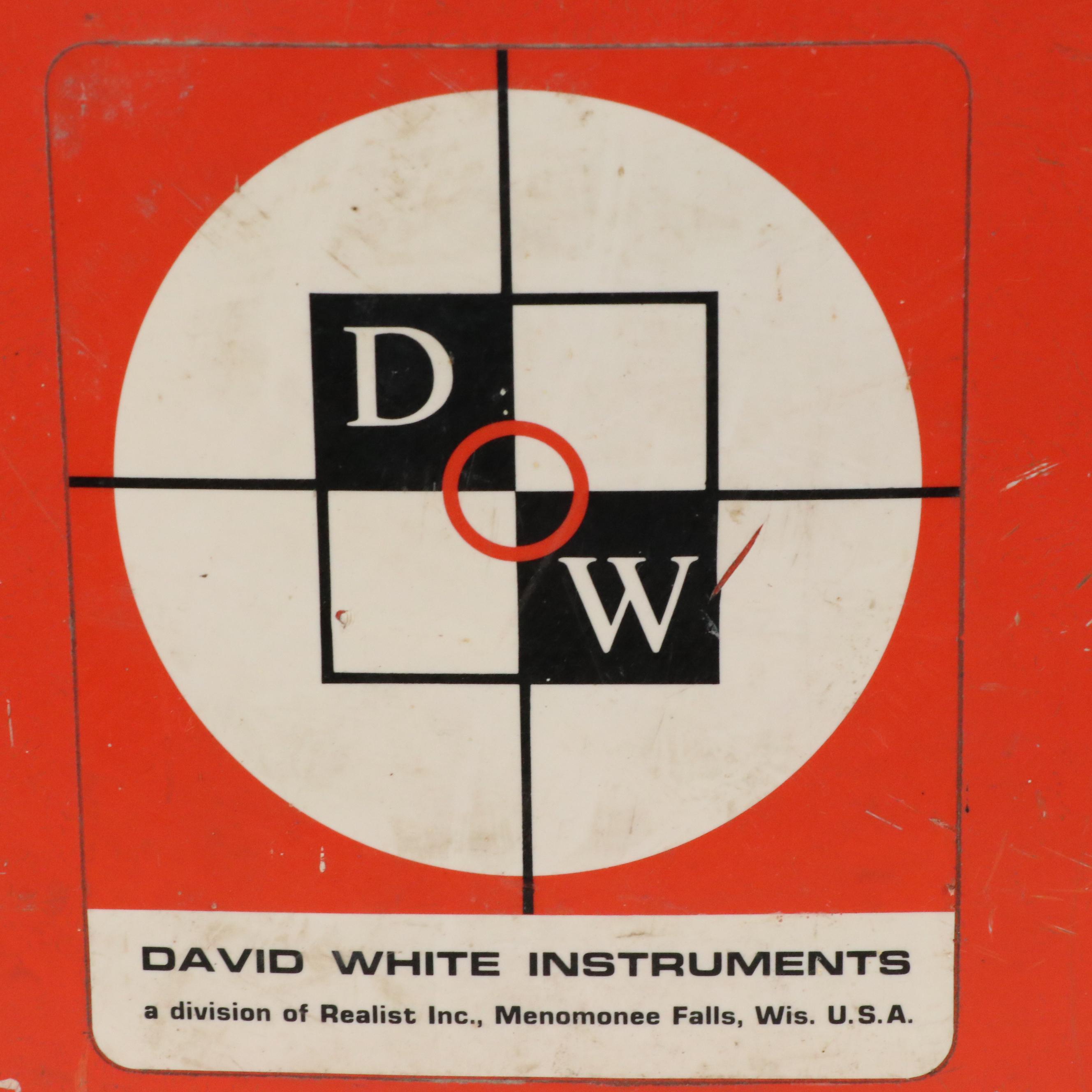 David White Instruments Transit Survey Level with Carrying Case, Mid-20th C.