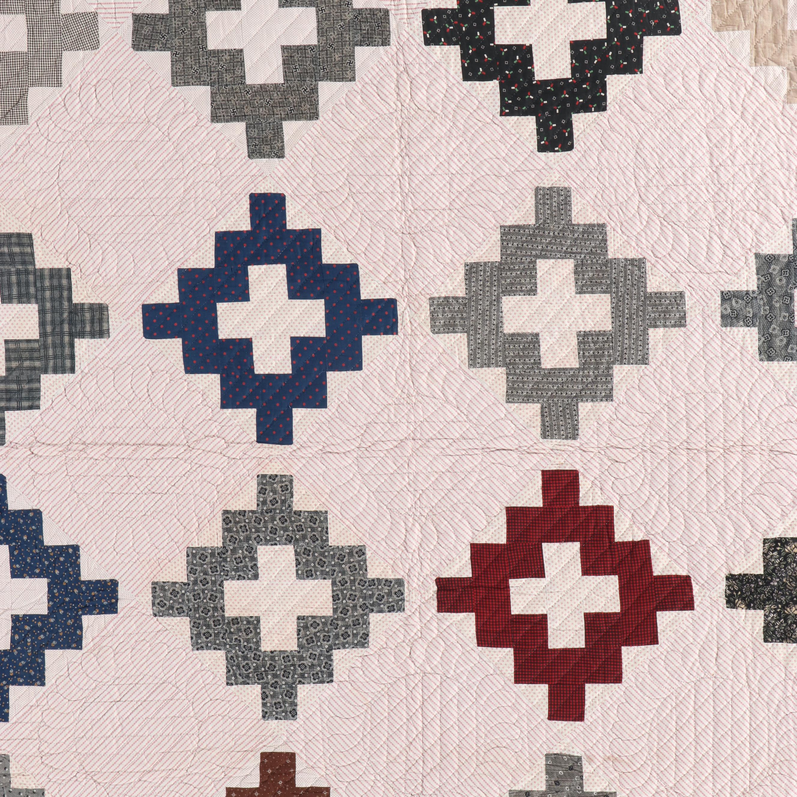 Handmade "Chimney Sweep", "Dresden Plate", "Disappearing Nine-Patch" Quilts