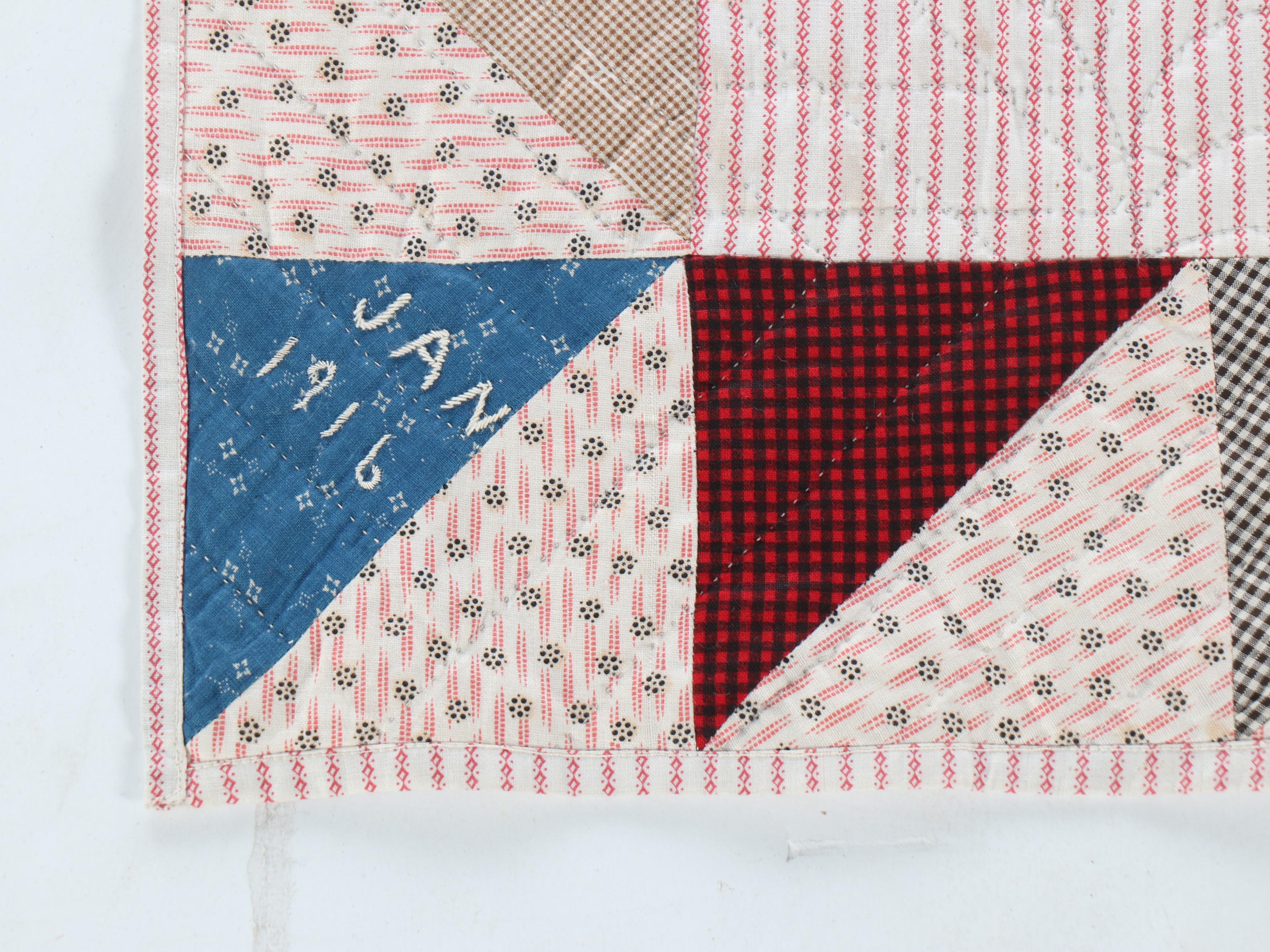 Handmade "Chimney Sweep", "Dresden Plate", "Disappearing Nine-Patch" Quilts