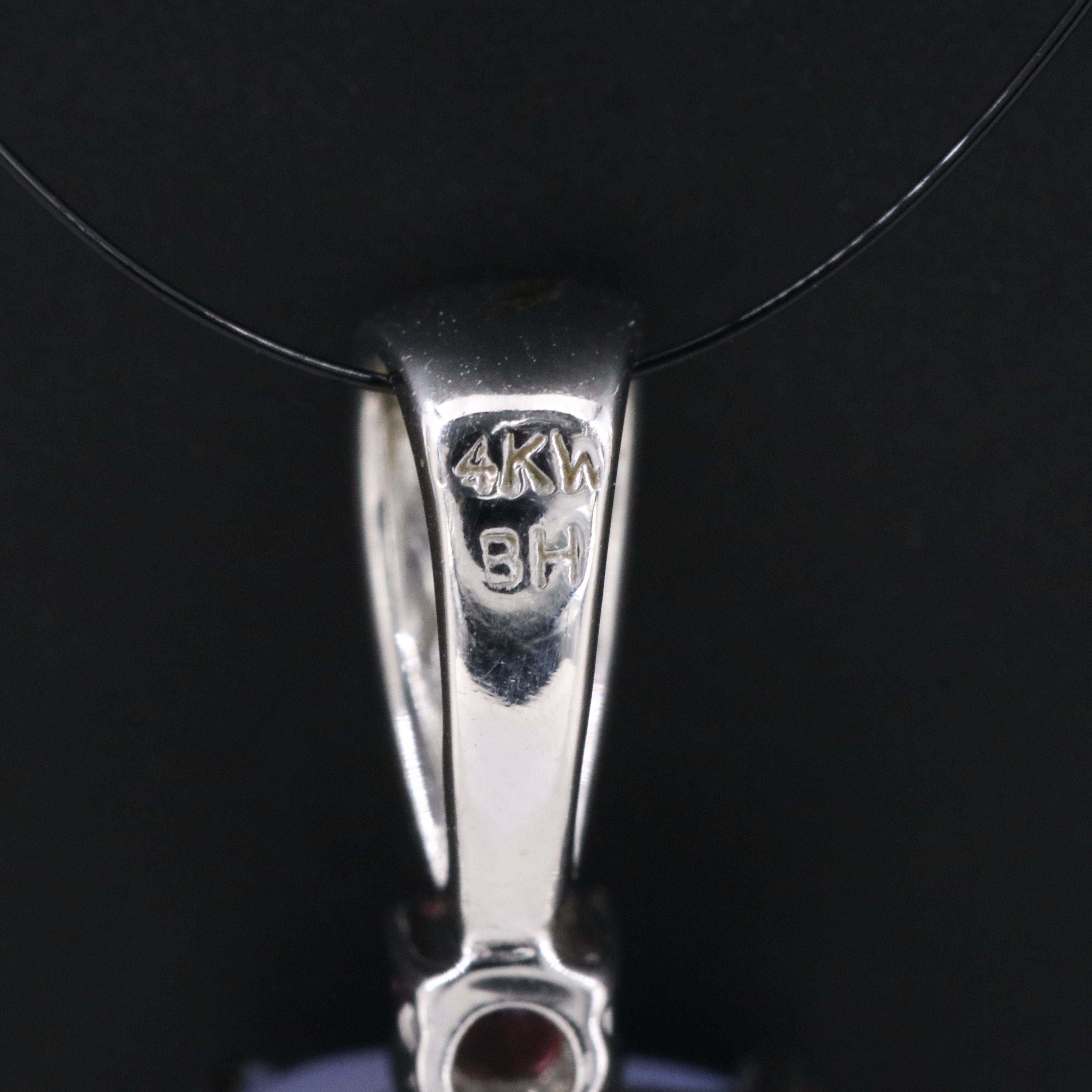 14K Chalcedony, Tourmaline and Diamond Pendant