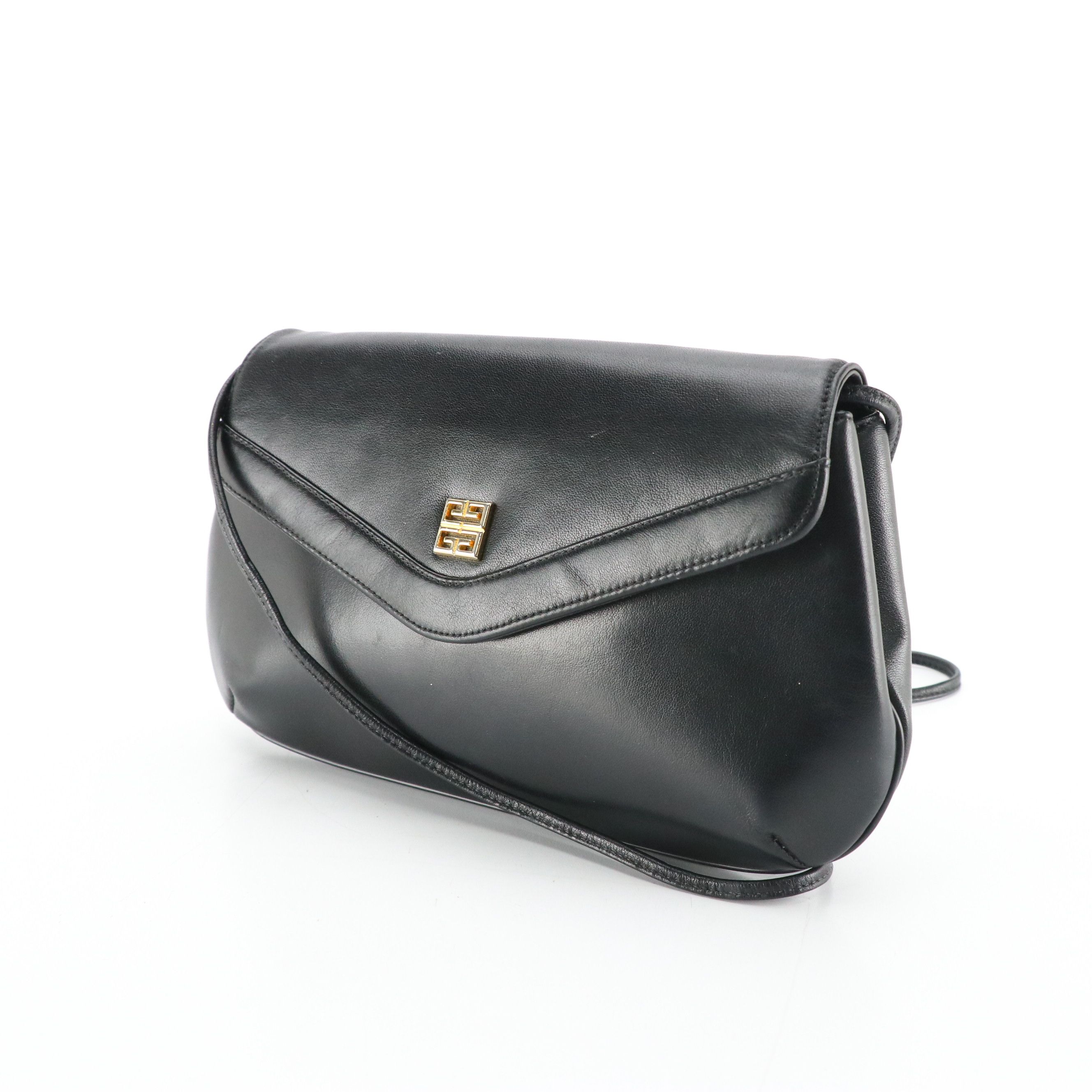 Givenchy 4G Logo Shoulder Bag in Black Leather