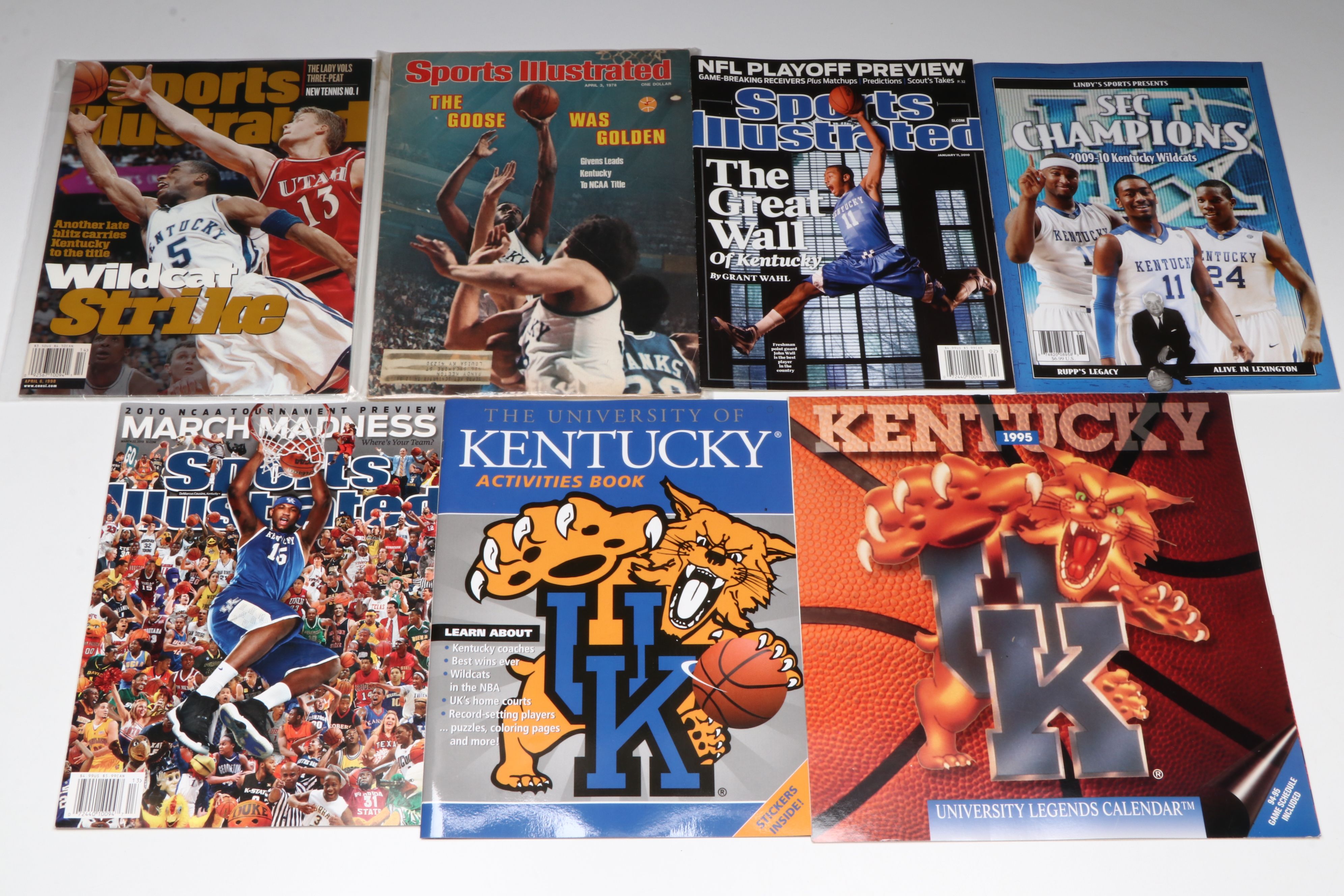 Vintage University of Kentucky Athletics Magazines, Football and More