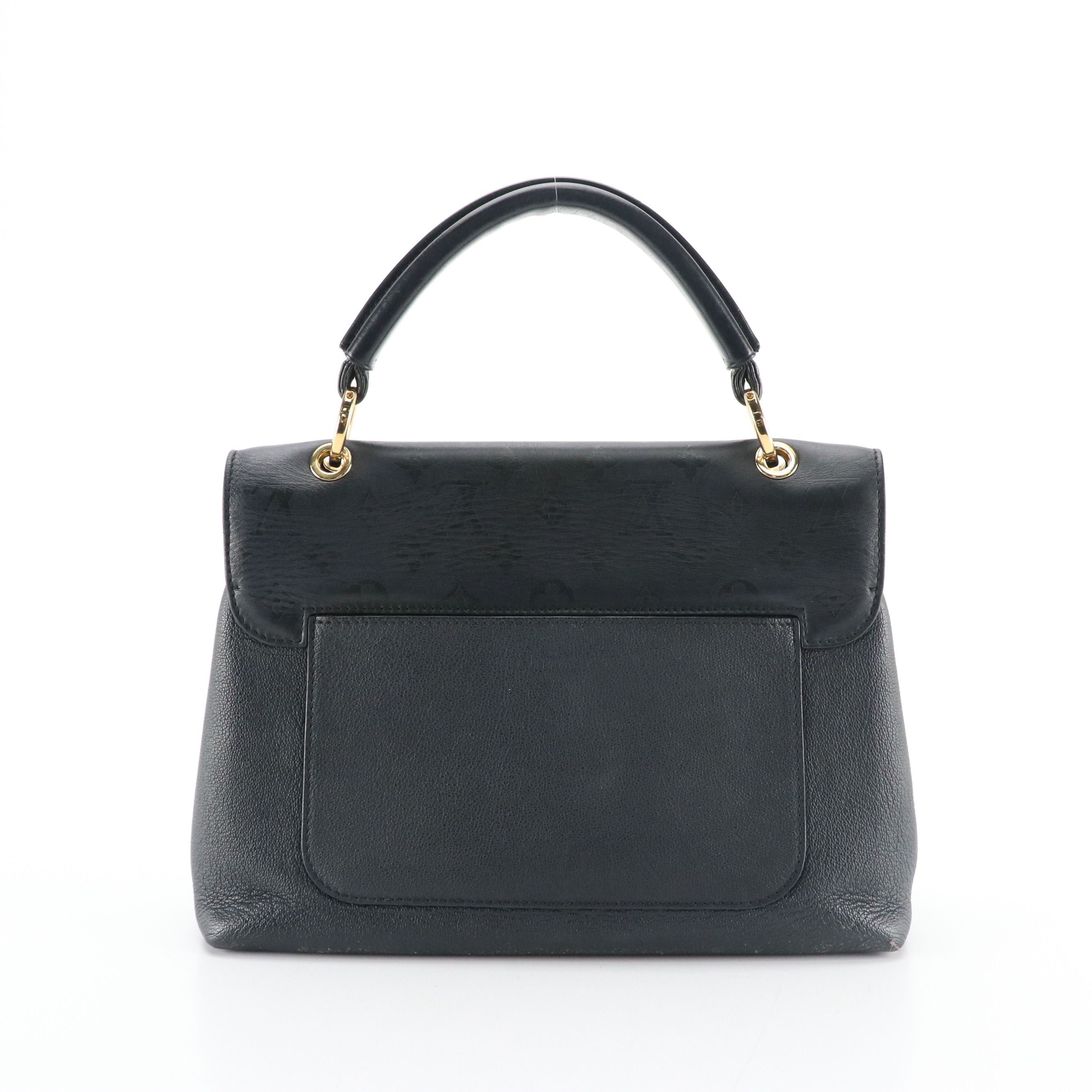 Louis Vuitton Very One Handle Bag in Black Calfskin Leather