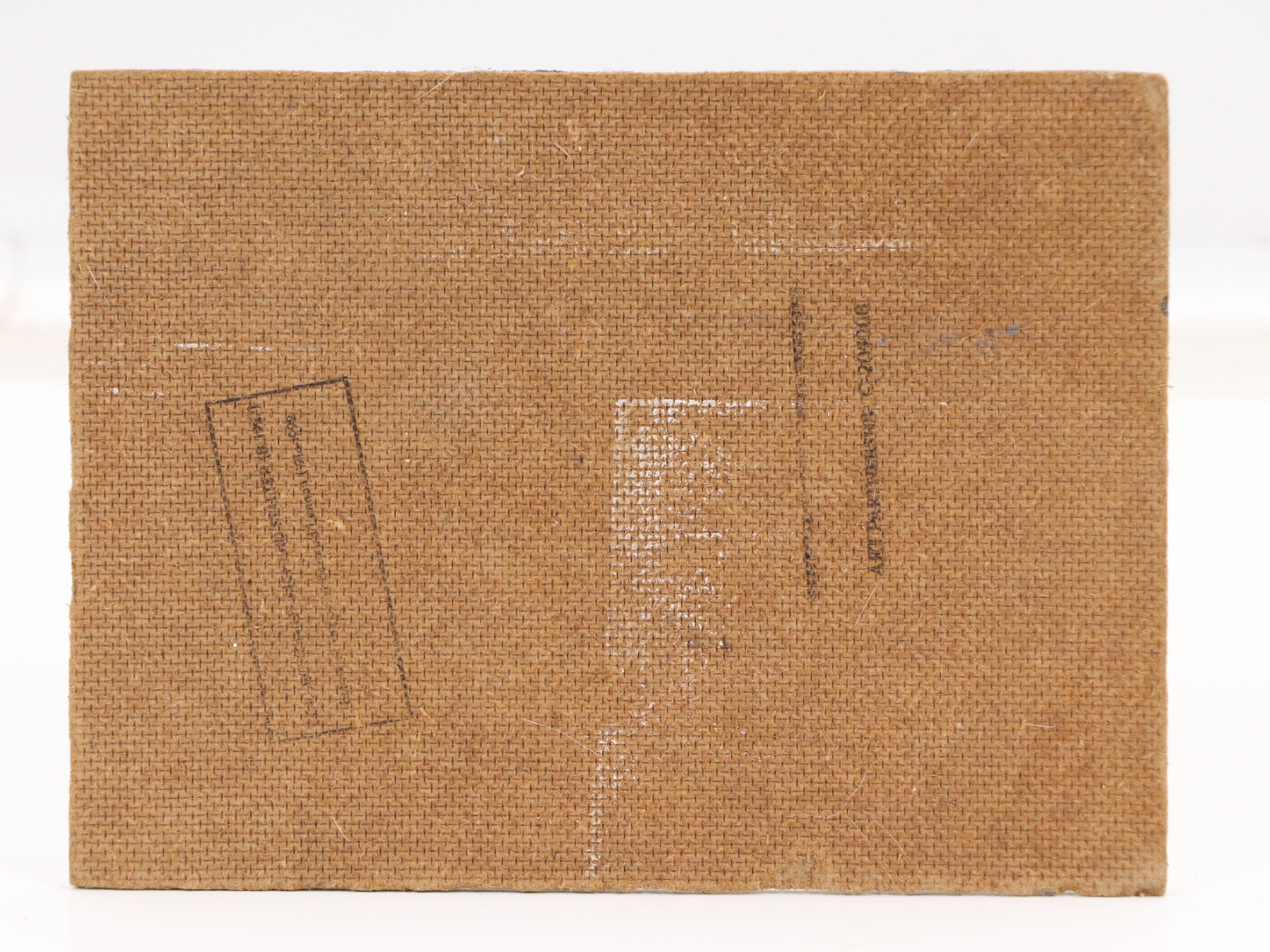 Bernard Lennon Oil Painting of Profile Portrait and Flowers