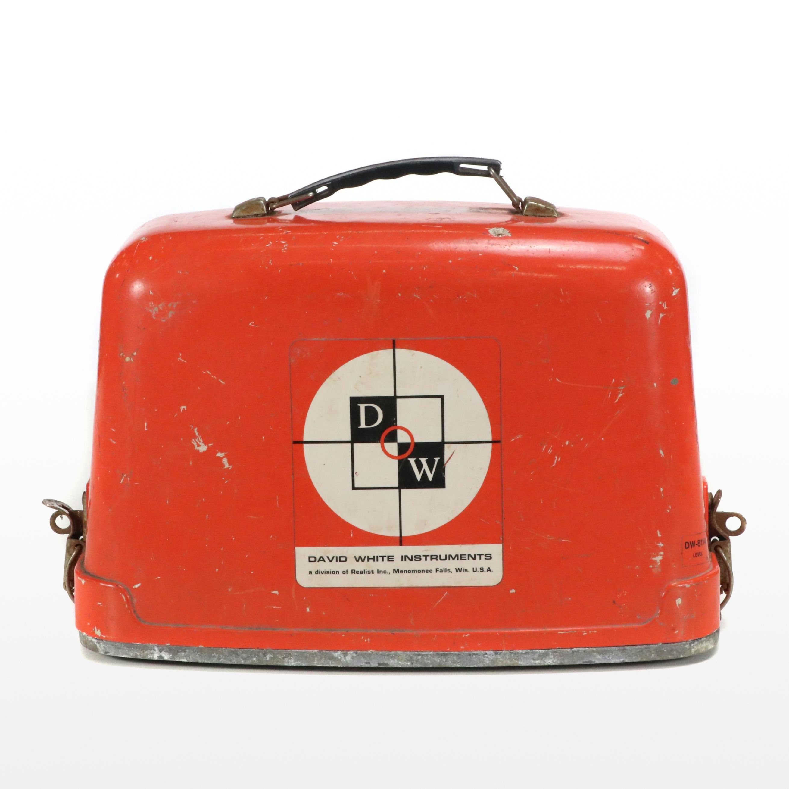 David White Instruments Transit Survey Level with Carrying Case, Mid-20th C.