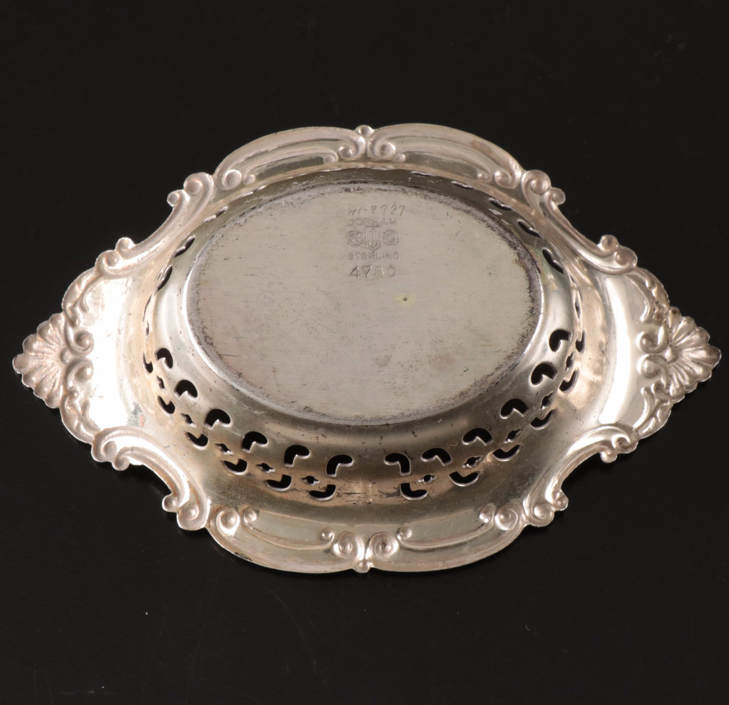 Gorham and Black, Starr & Frost Sterling Silver Pierced Nut Dishes