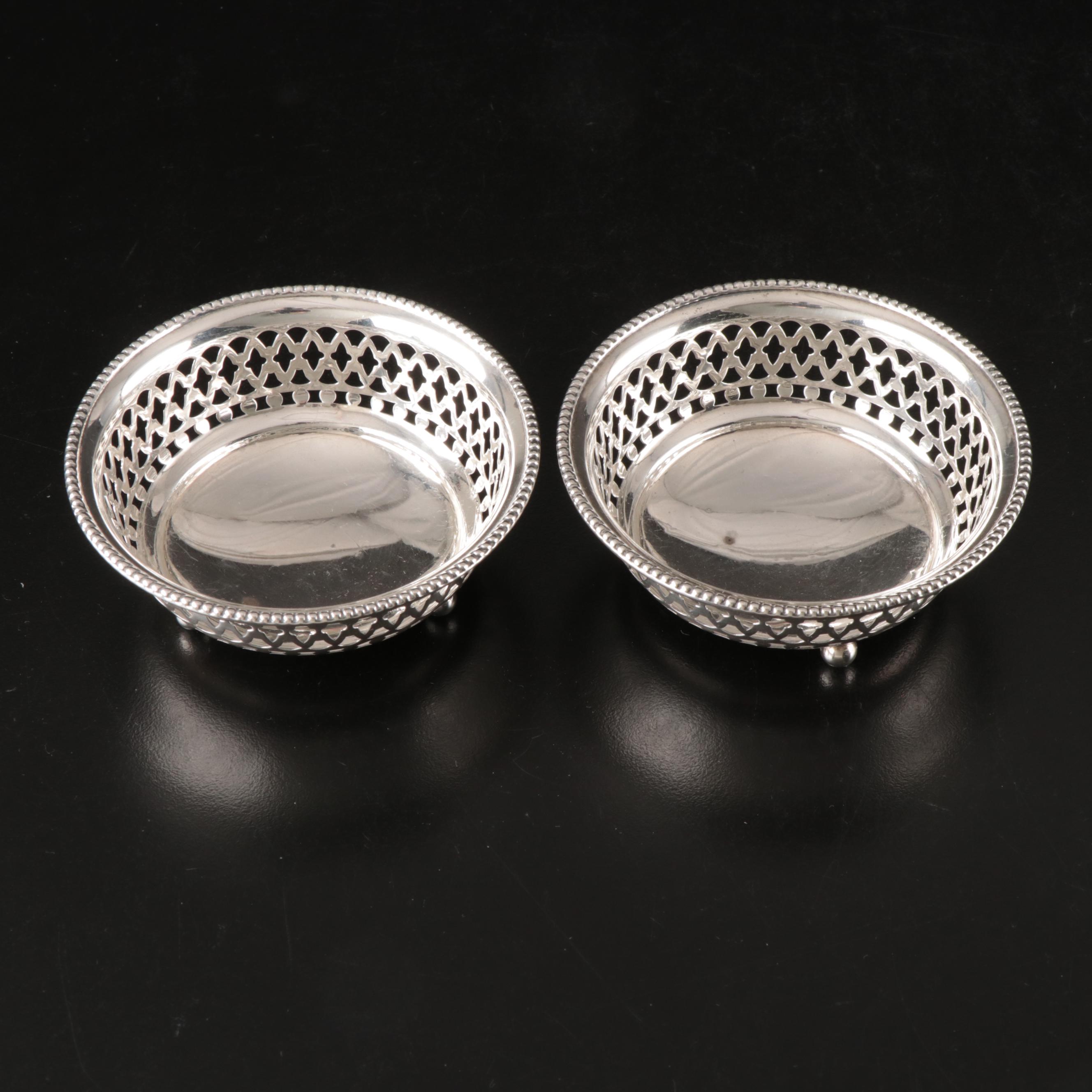 Gorham and Black, Starr & Frost Sterling Silver Pierced Nut Dishes