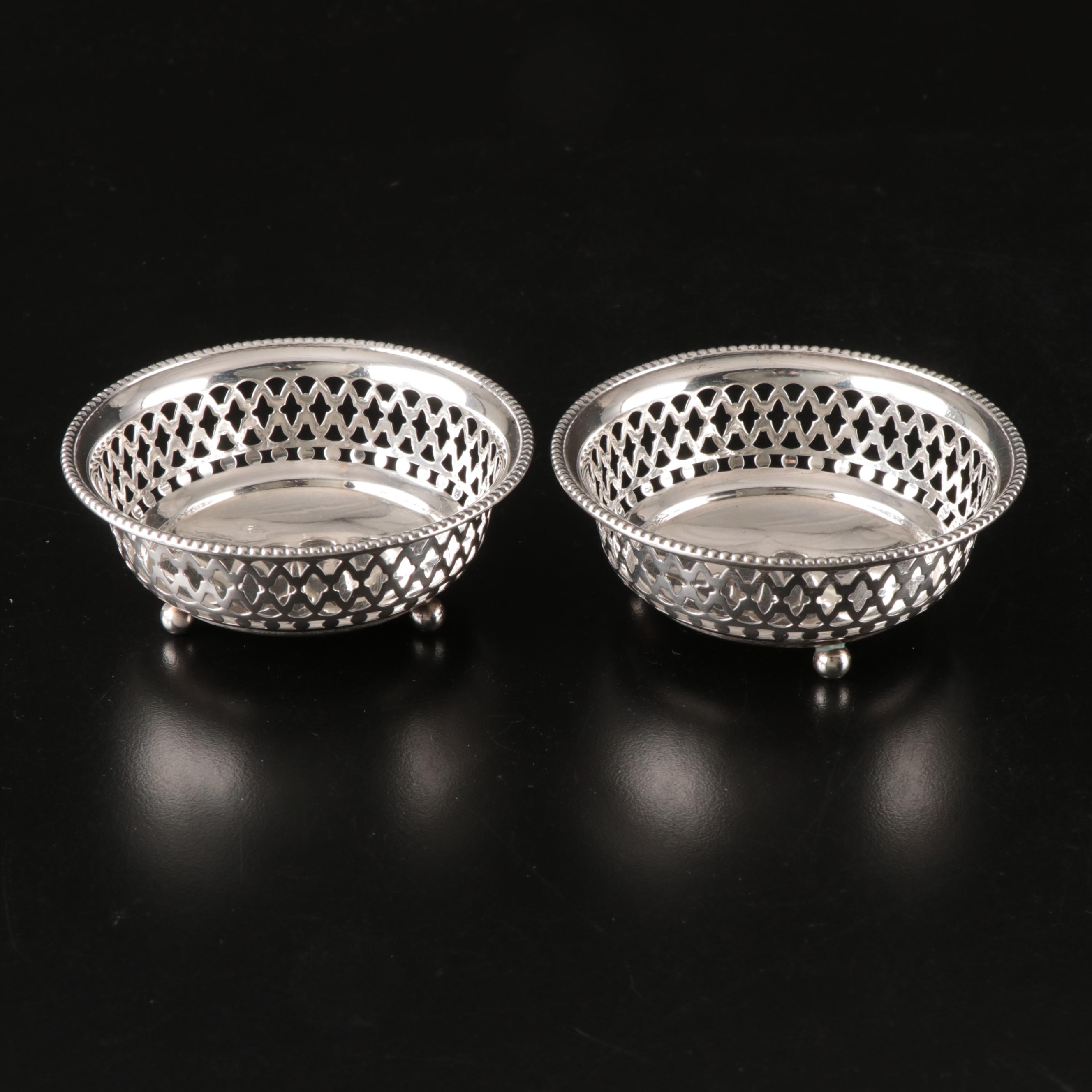 Gorham and Black, Starr & Frost Sterling Silver Pierced Nut Dishes
