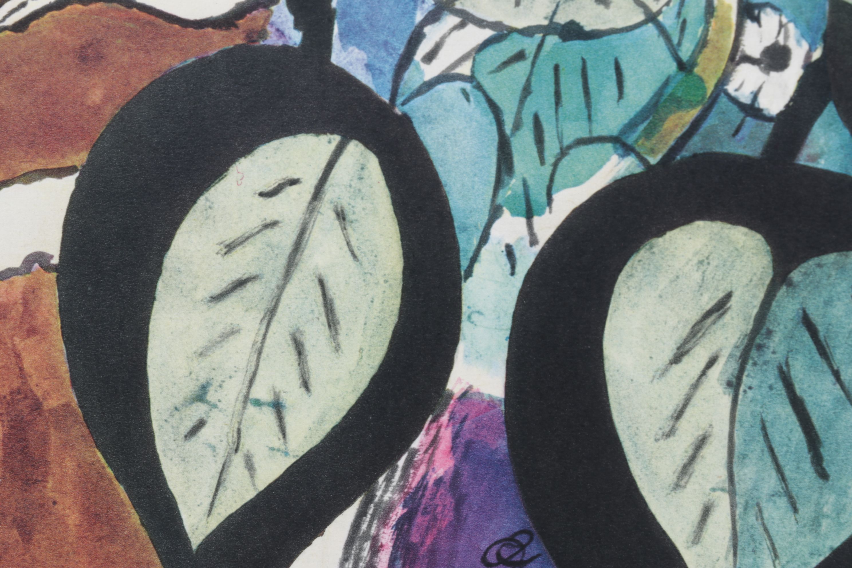 Rotogravure After Georges Braque "Feuillage en couleurs", 1955