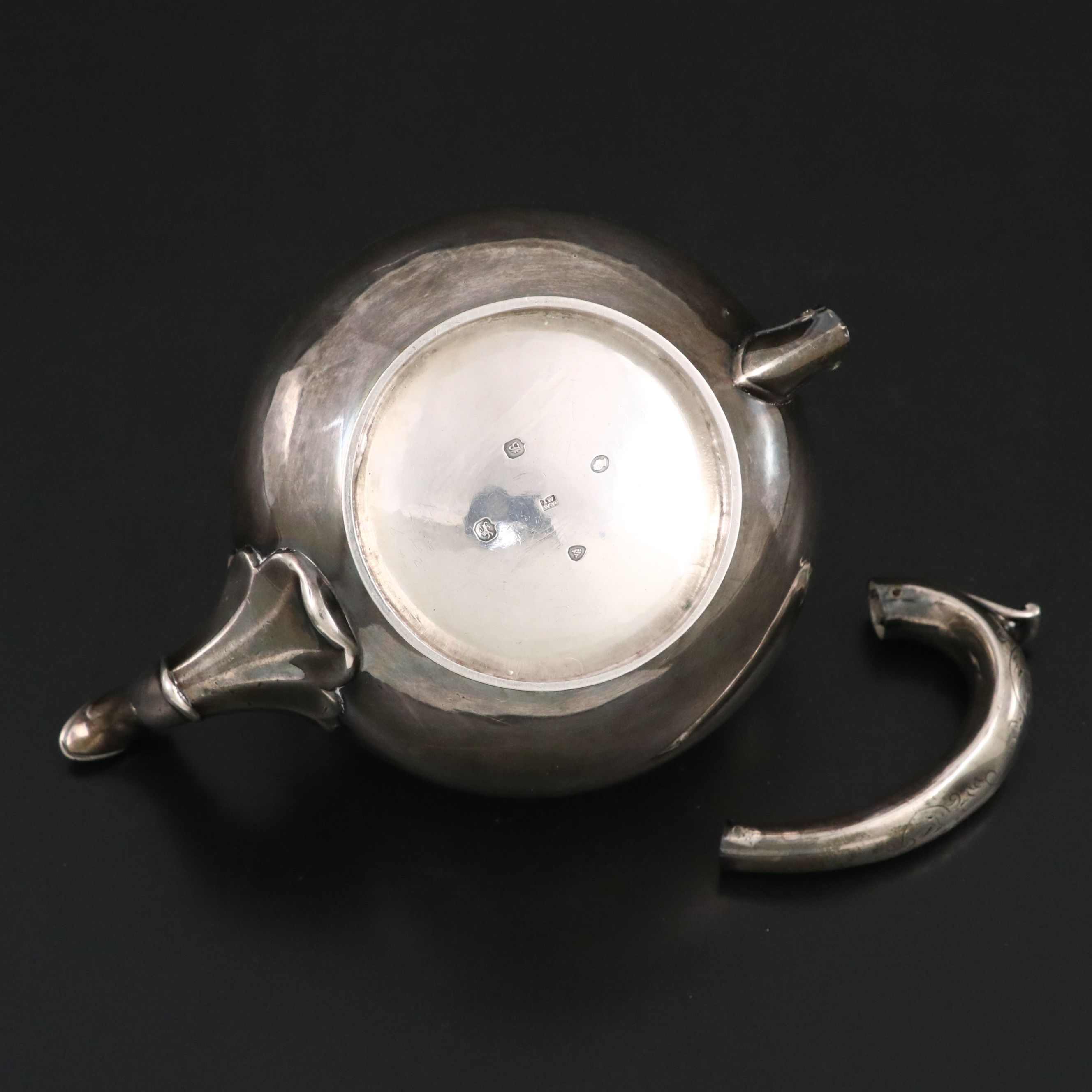 J. Wrangham & William Moulson Sterling Silver Teapot, 1837