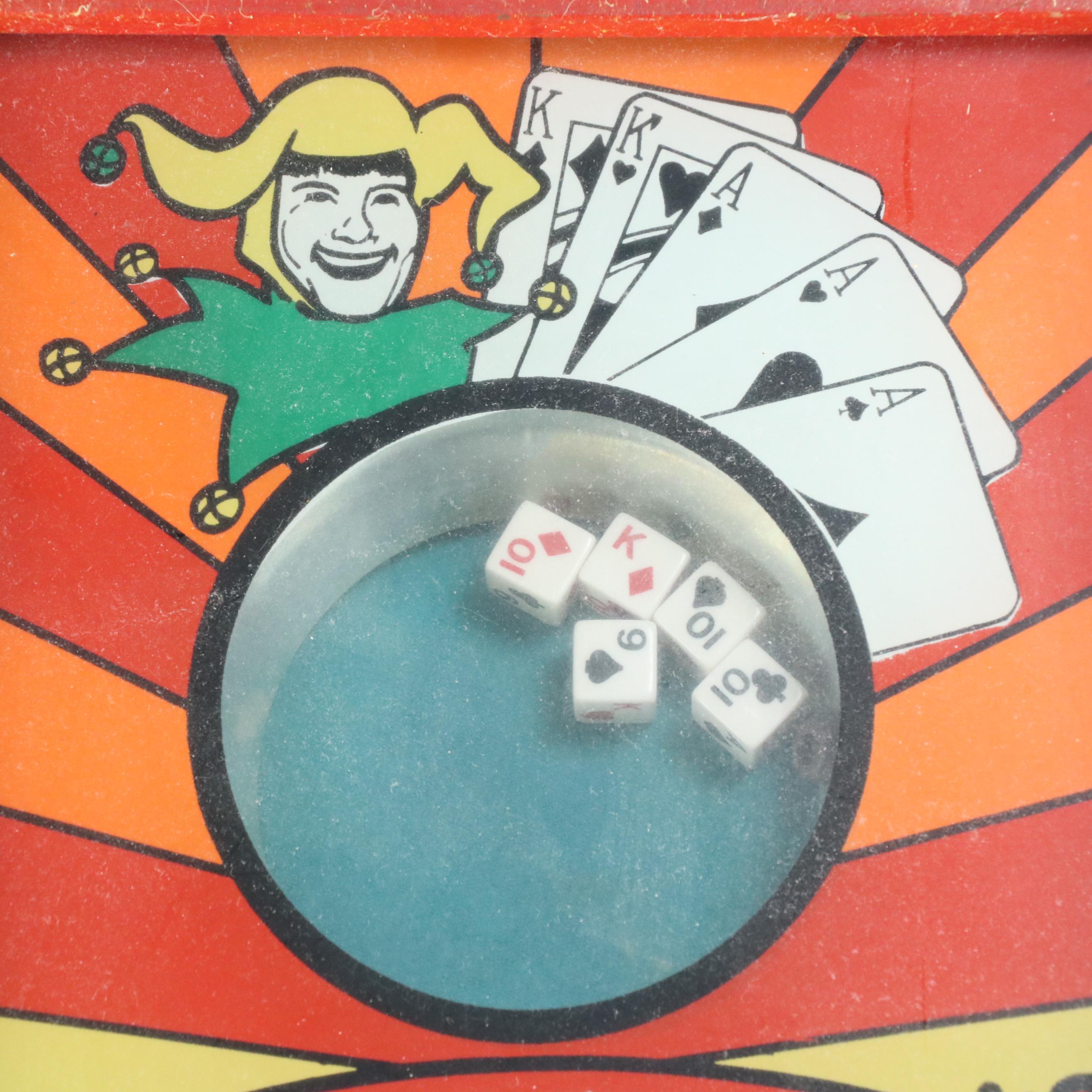 Vintage Star Amusement Company "Jokers Wild" Poker Dice Game