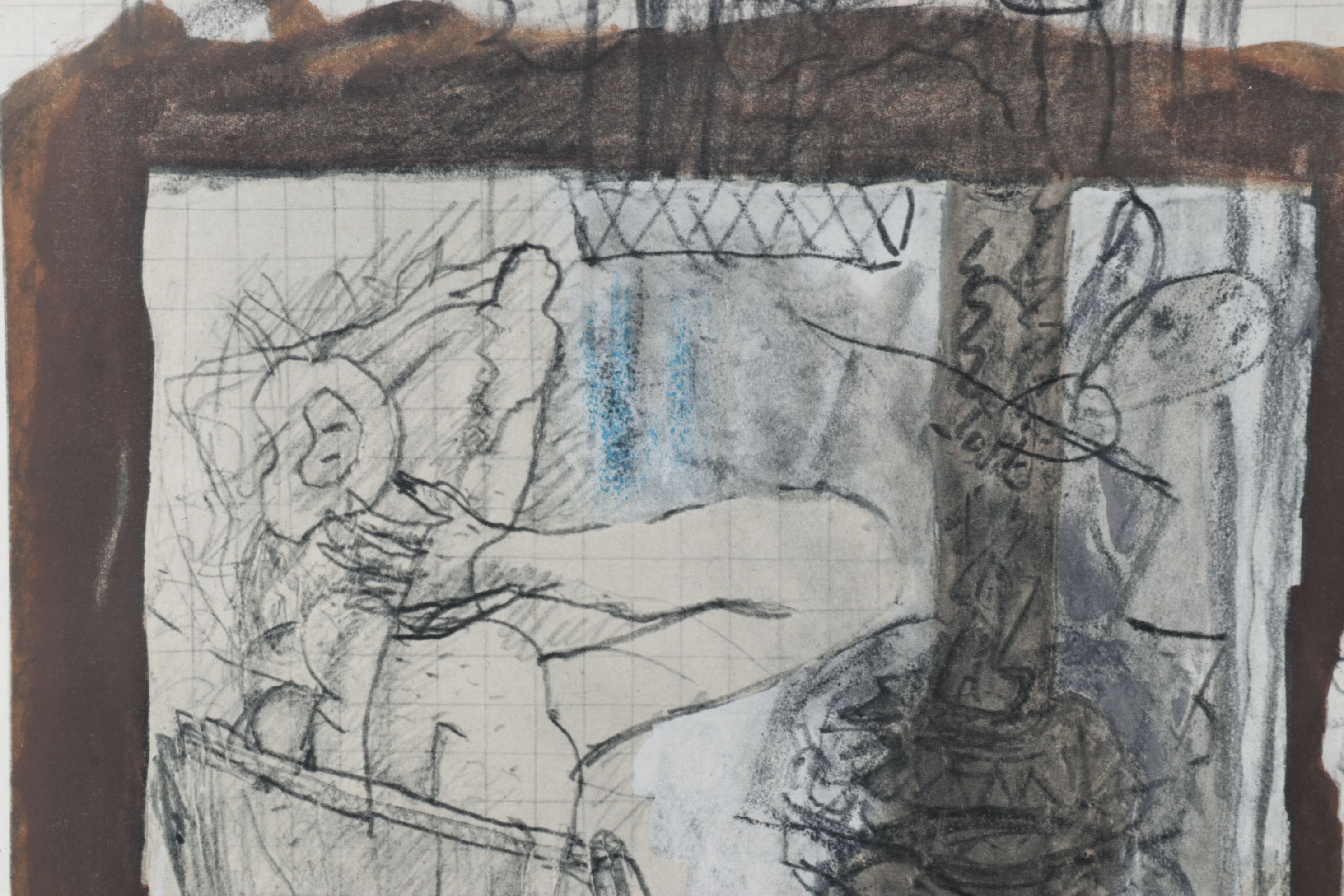 Rotogravure After Georges Braque Illustration of Seated Figure, 1955