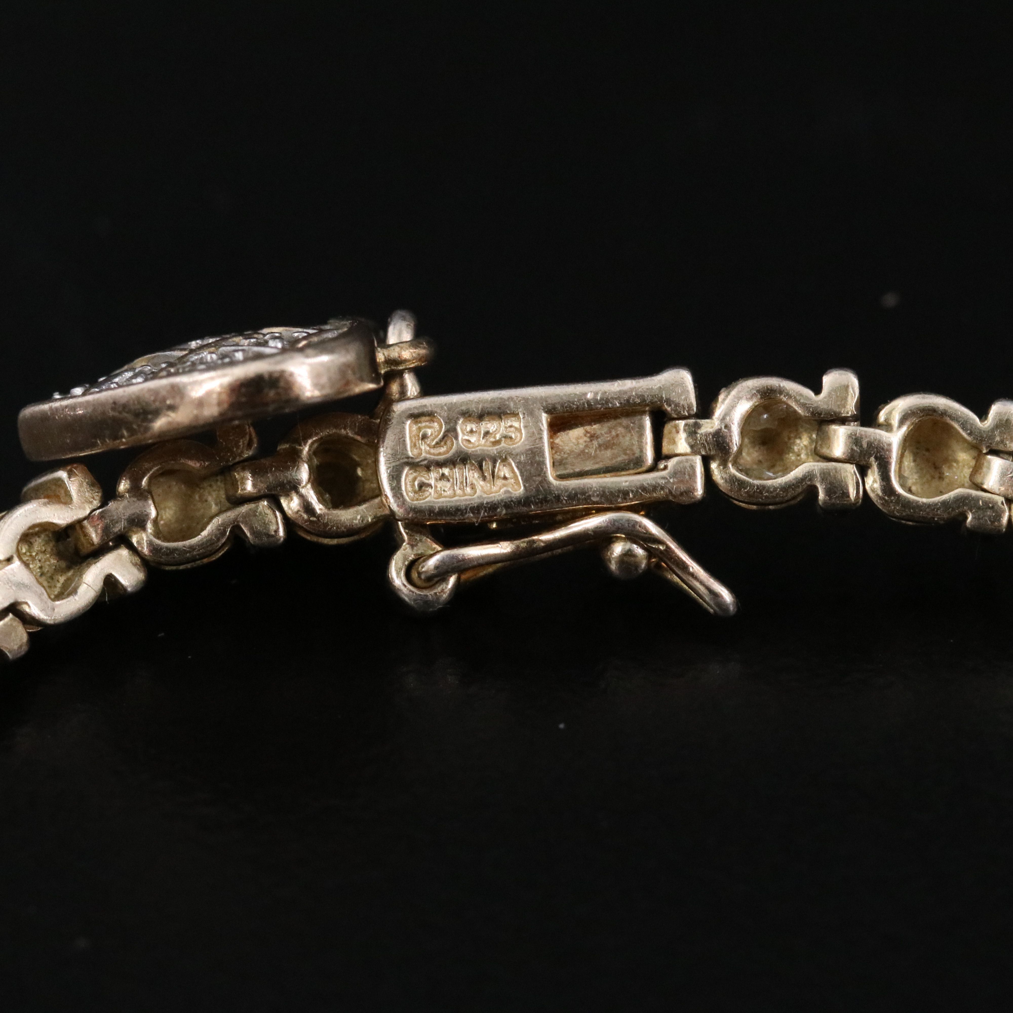 Sterling Diamond and Glass Line Bracelet Collection