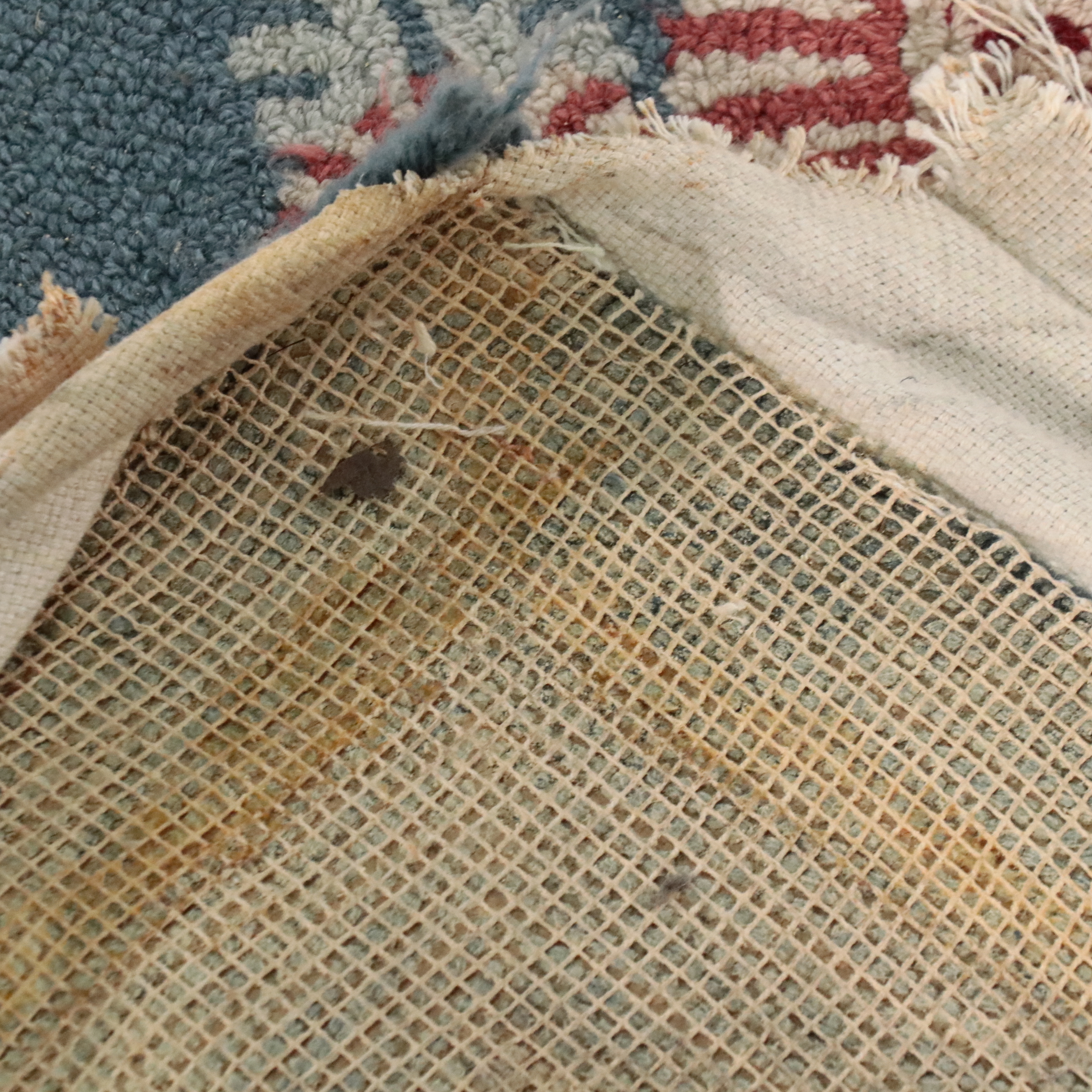 15'10 x 15'11 Square Custom Hand-Tufted Floral Lattice Room-Sized Rug