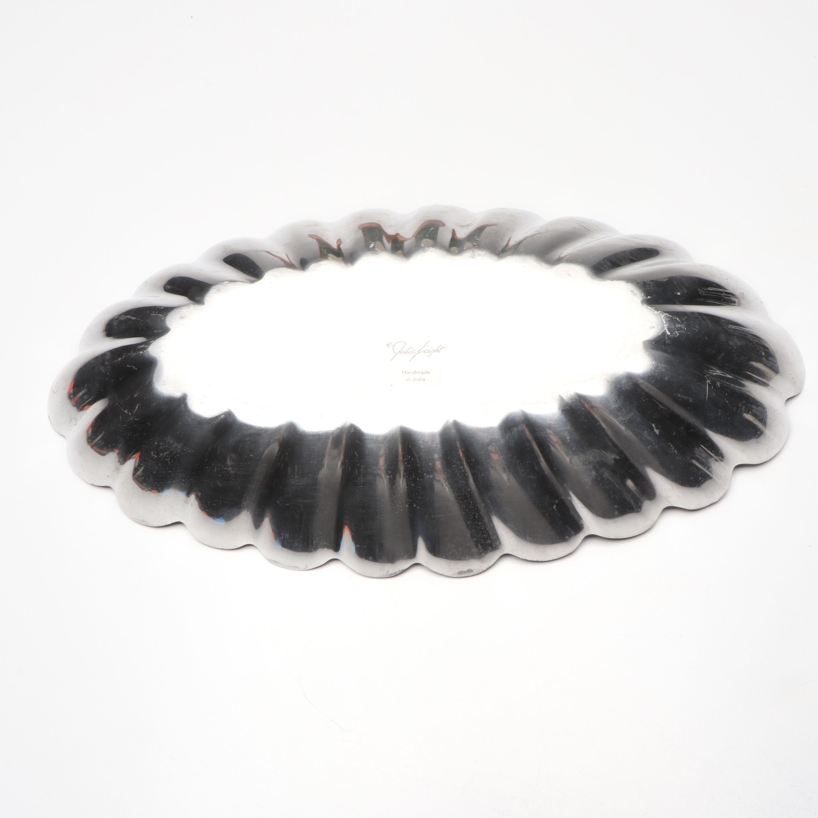 Julia Knight Enamelled Bowl with Schlabaugh & Sons Wooden Mantel Clock