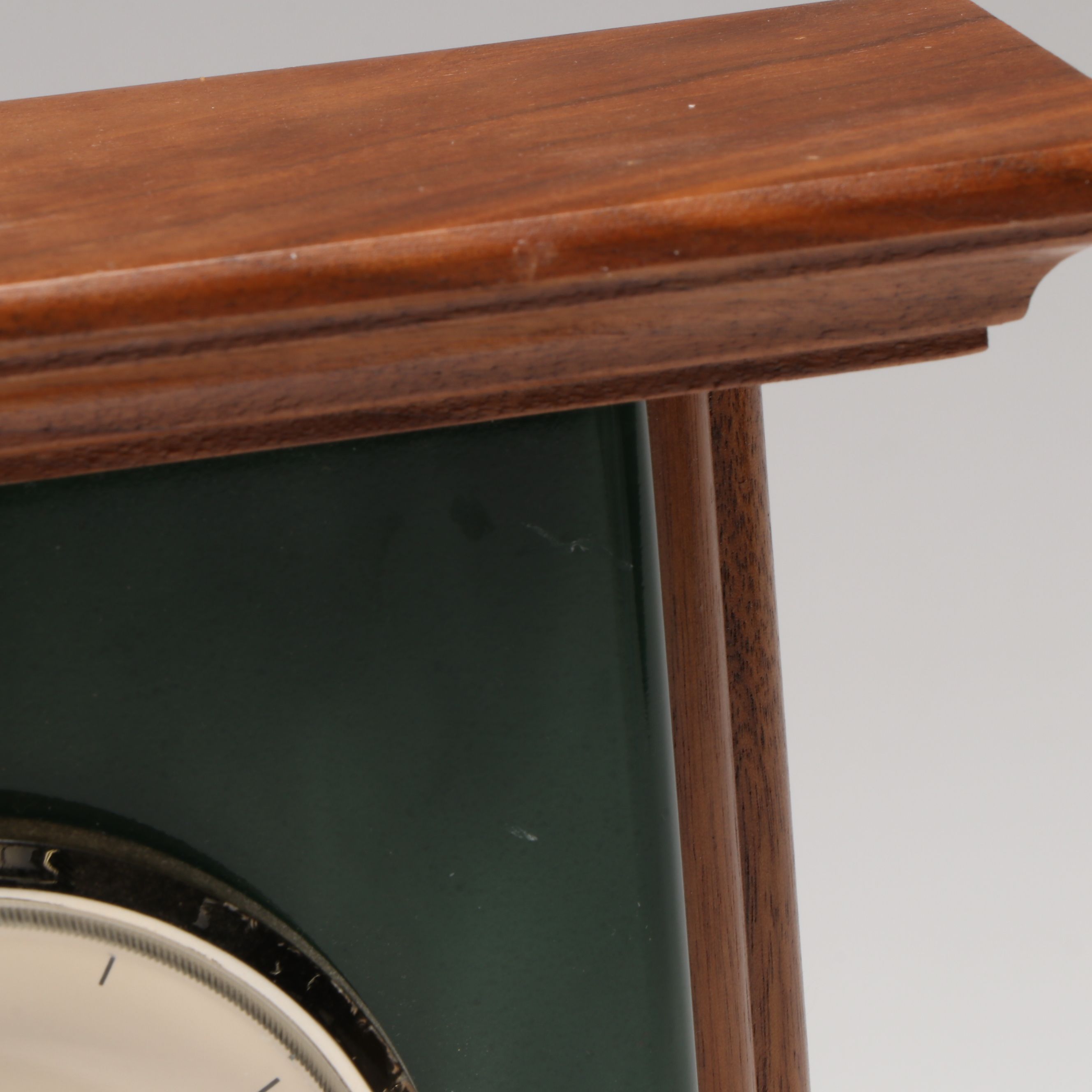 Julia Knight Enamelled Bowl with Schlabaugh & Sons Wooden Mantel Clock