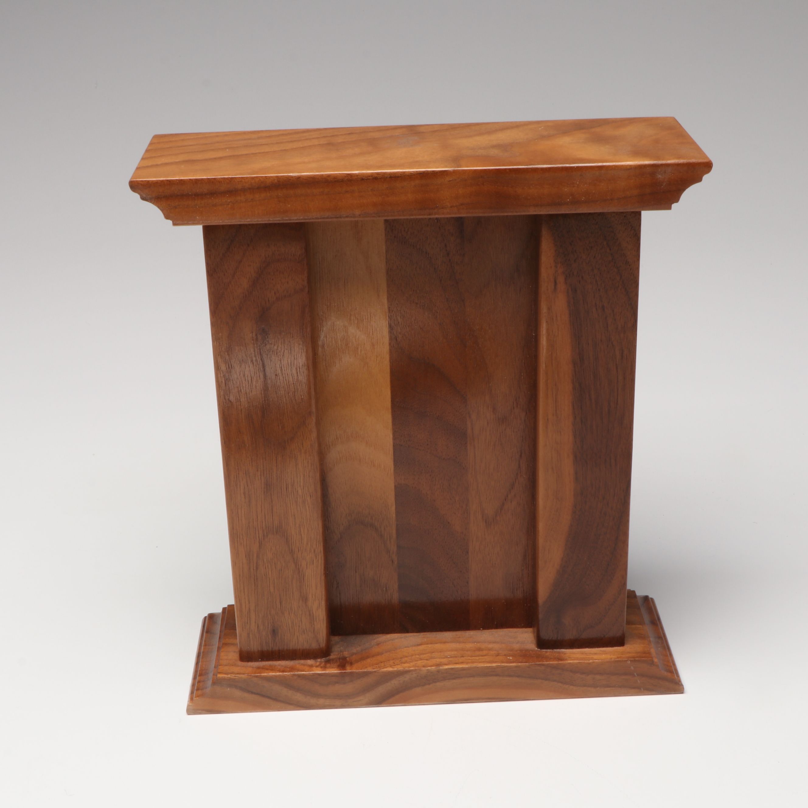 Julia Knight Enamelled Bowl with Schlabaugh & Sons Wooden Mantel Clock