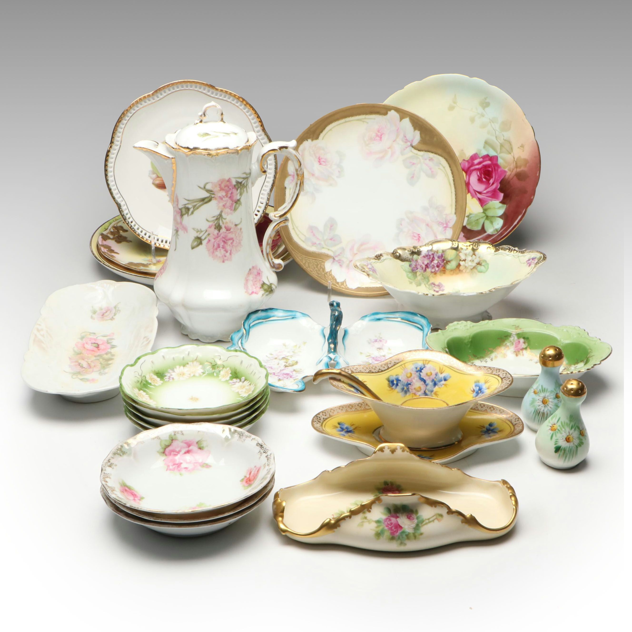 Royal Bavaria, Schumann and More European Gilt Porcelain Serveware