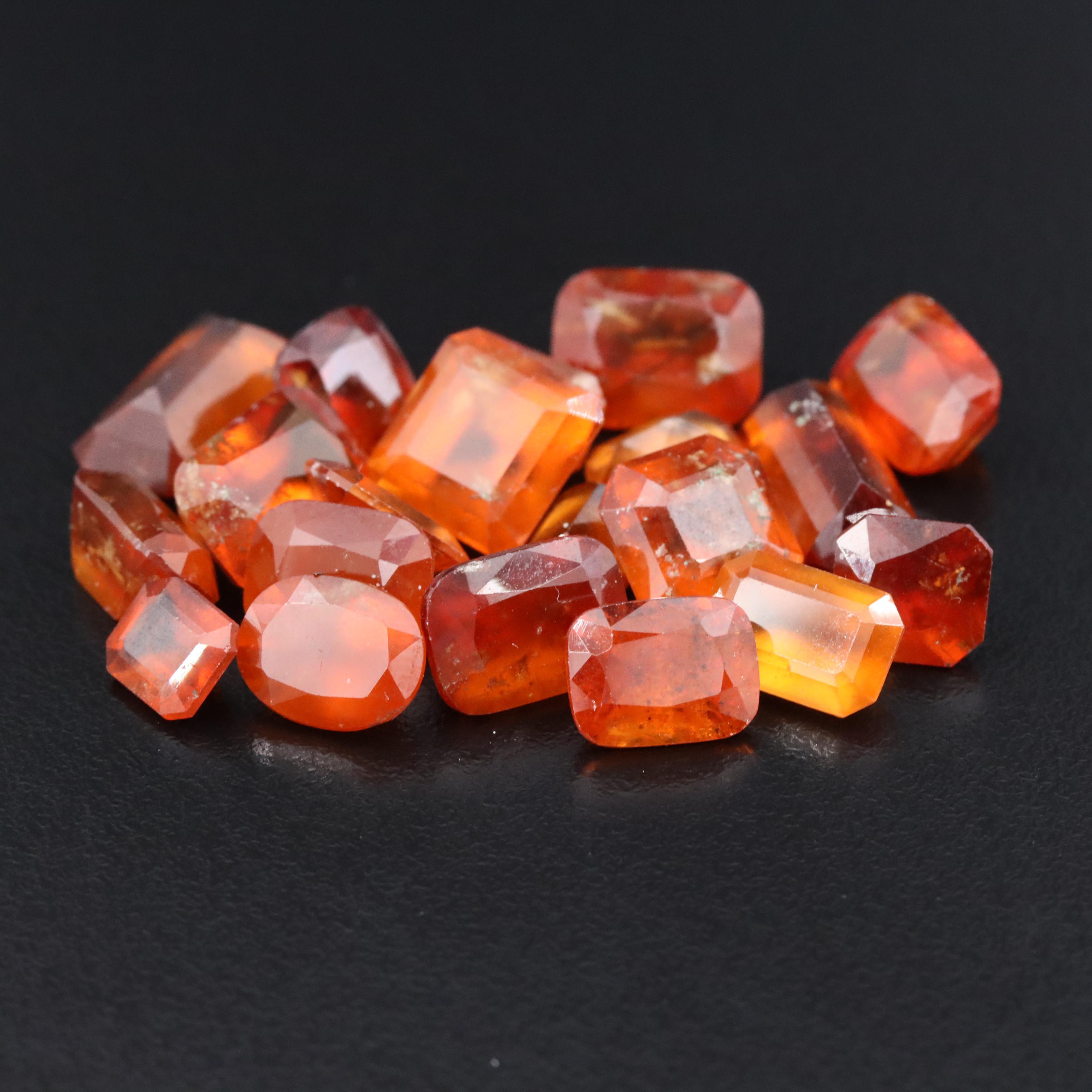 Loose 51.34 CTW Hessonite Lot