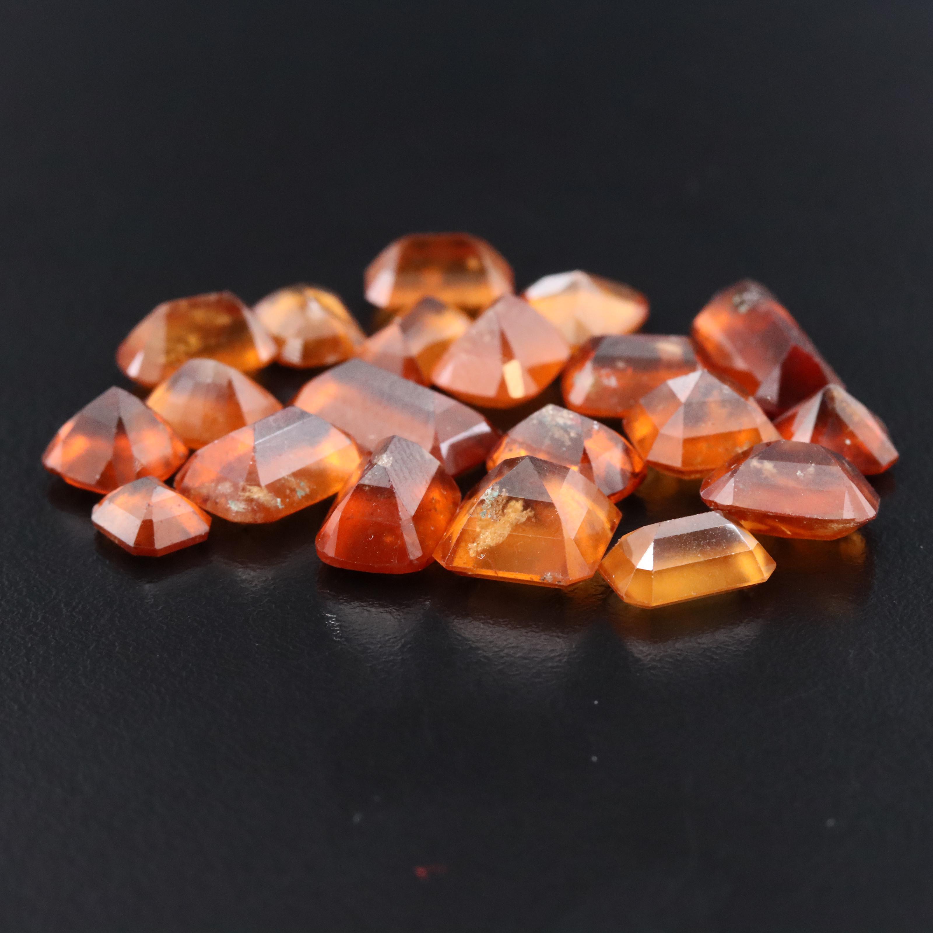 Loose 51.34 CTW Hessonite Lot