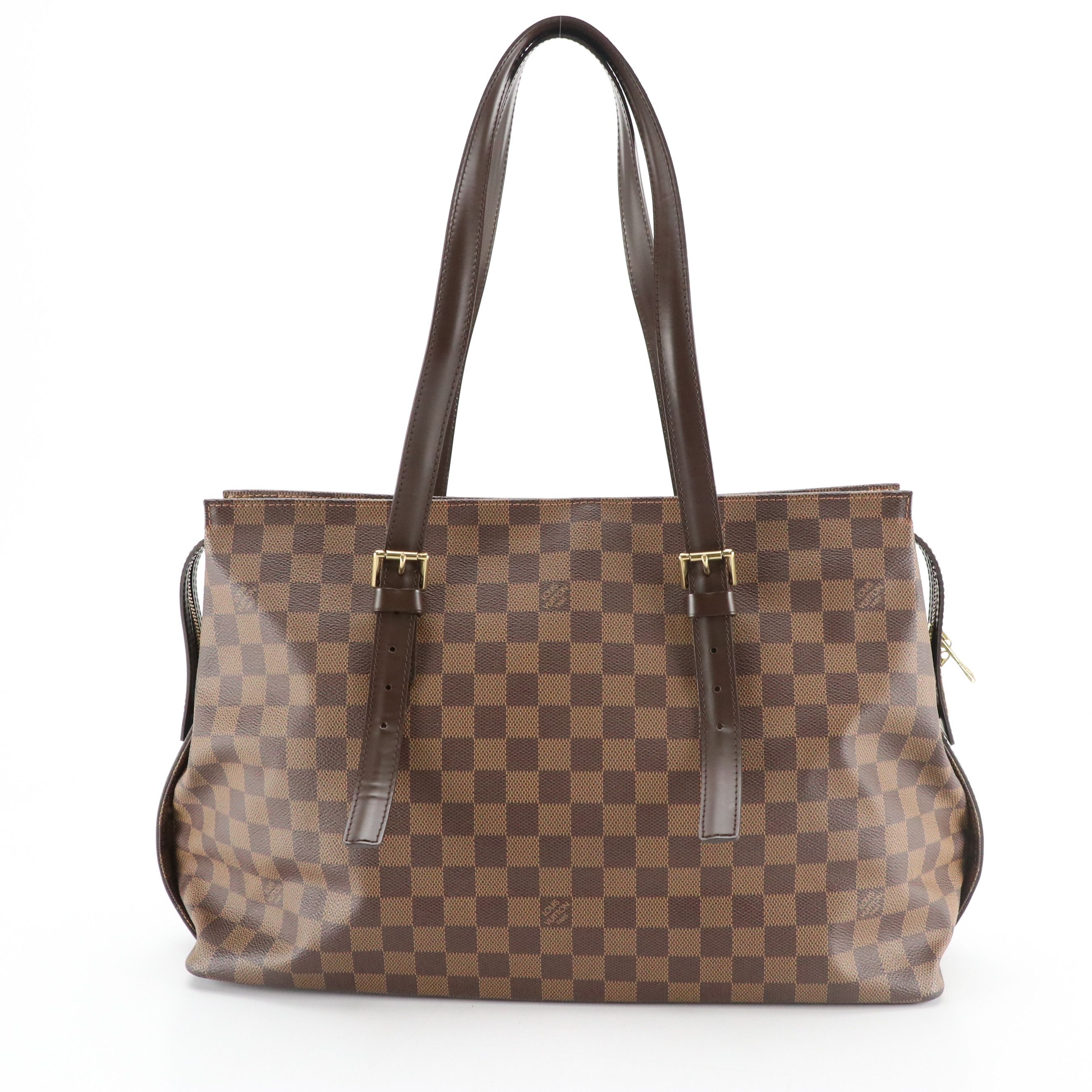 Louis Vuitton Chelsea Tote in Damier Ebene Canvas and Leather