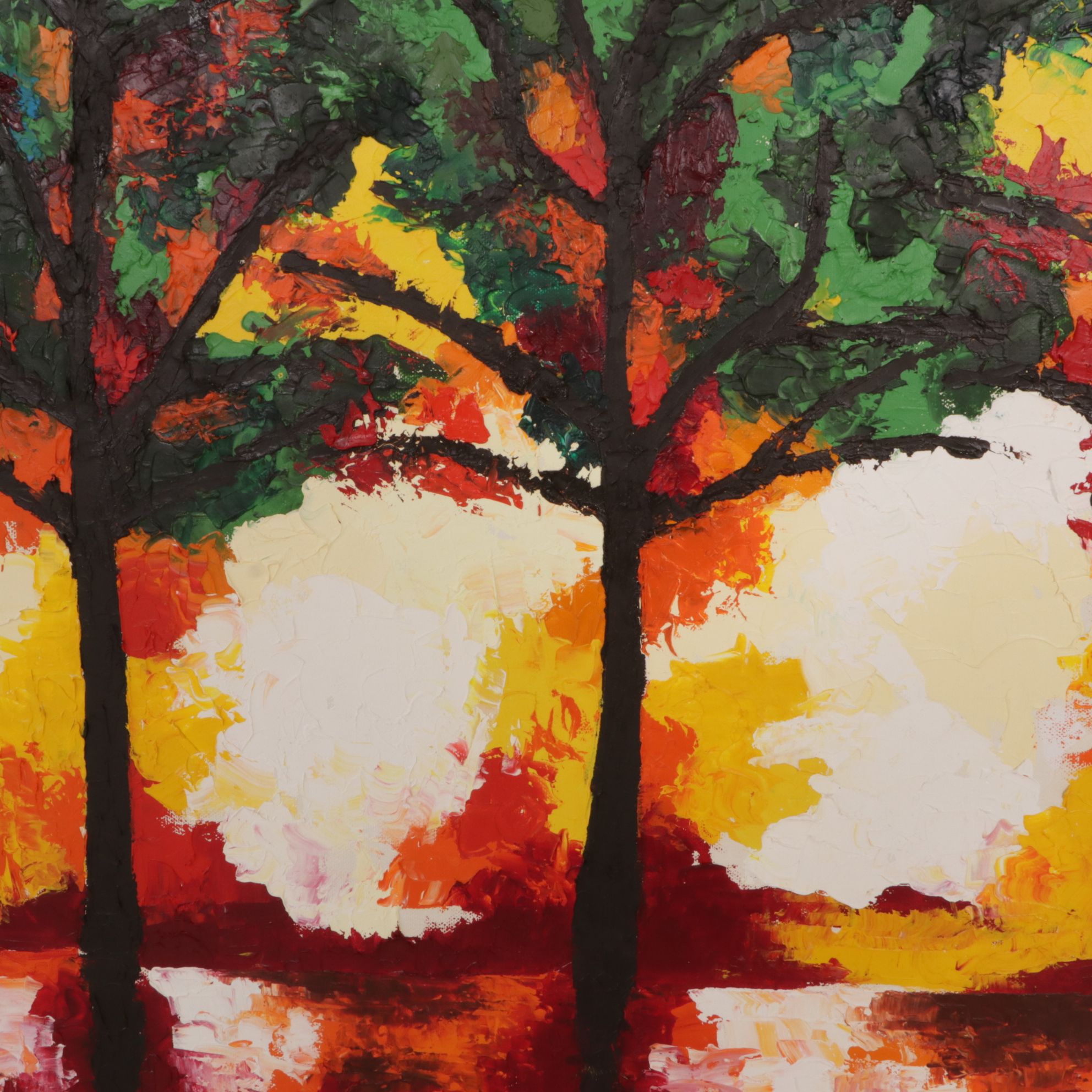 Oluwakemi Omowaire Stylized Landscape Oil Painting, 2025