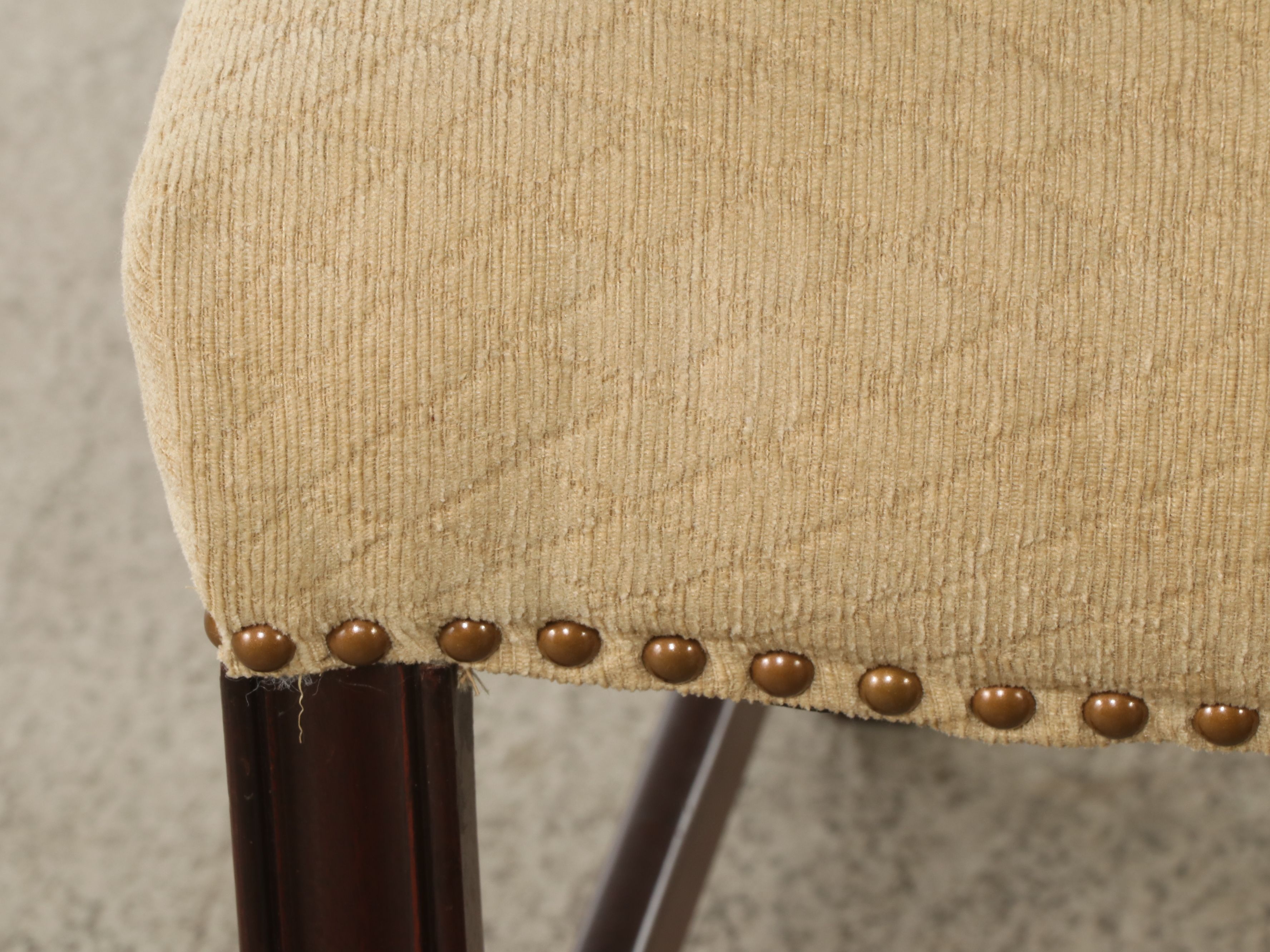 Mahogany Dining Set with Duncan Phyfe Style Table and Chippendale Style Chairs