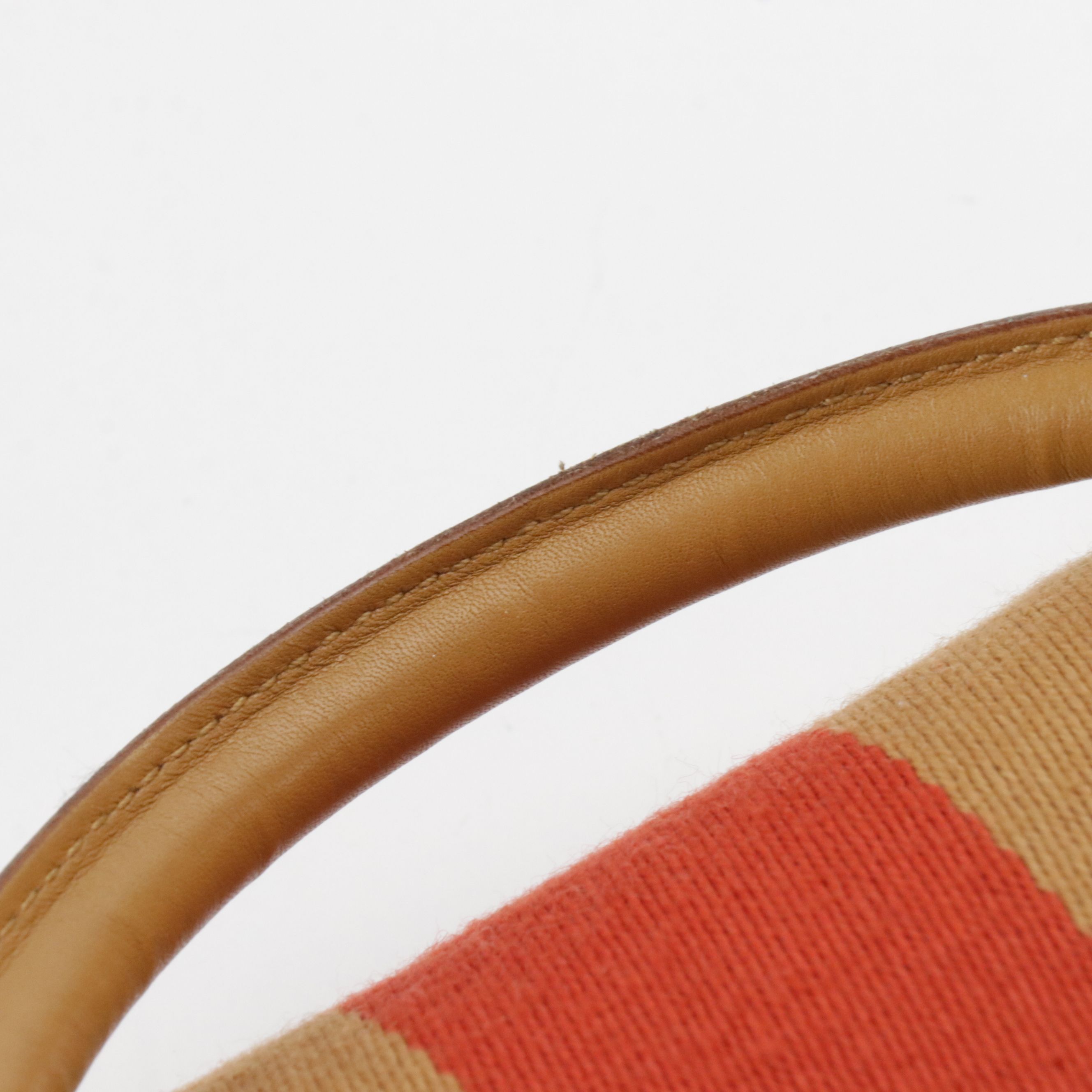 Gucci Web Stripe Handbag in GG Canvas with Leather Trim