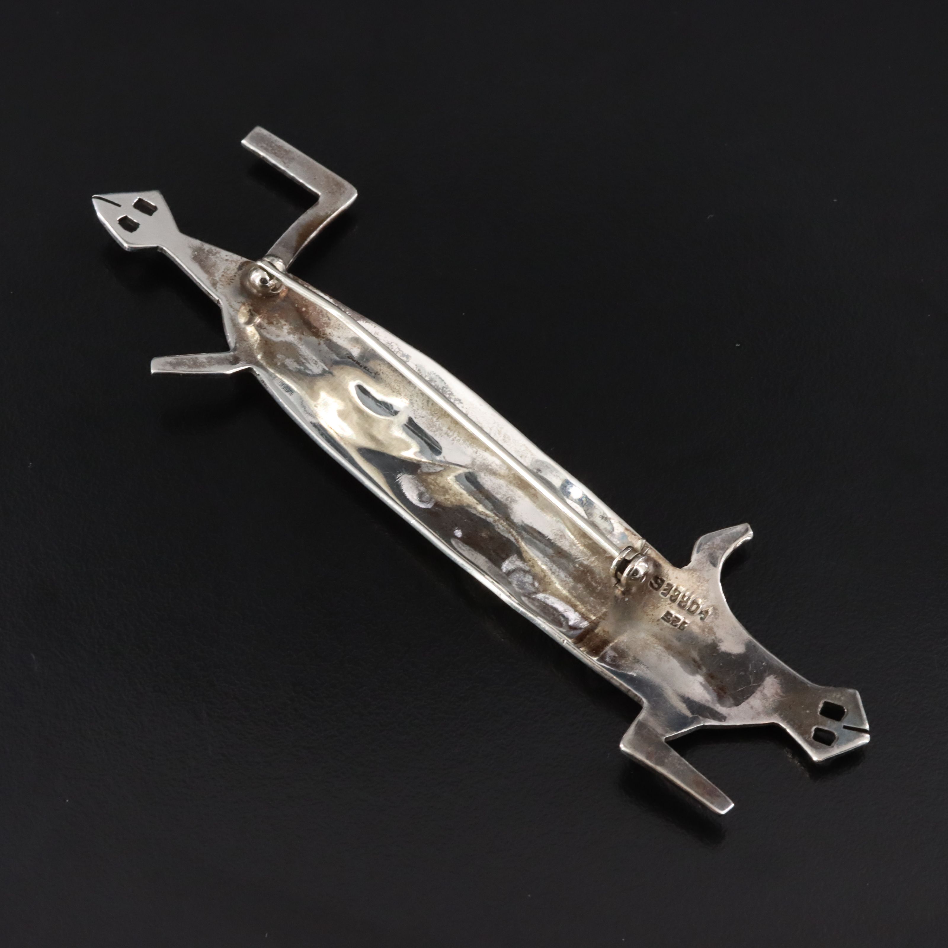 Sterling Double Ended Brooch