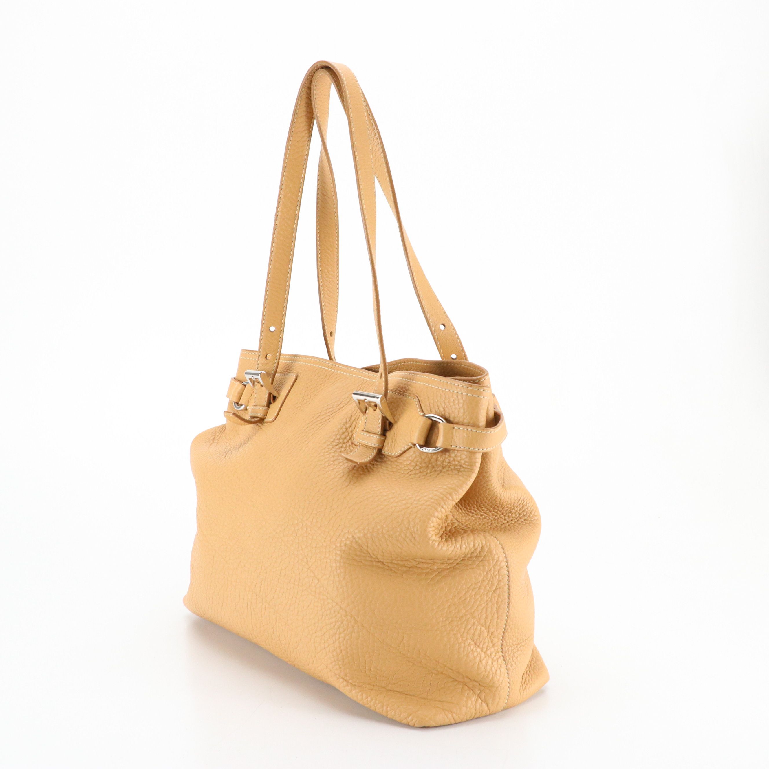 Prada Tote Bag in Beige Vitello Daino Leather