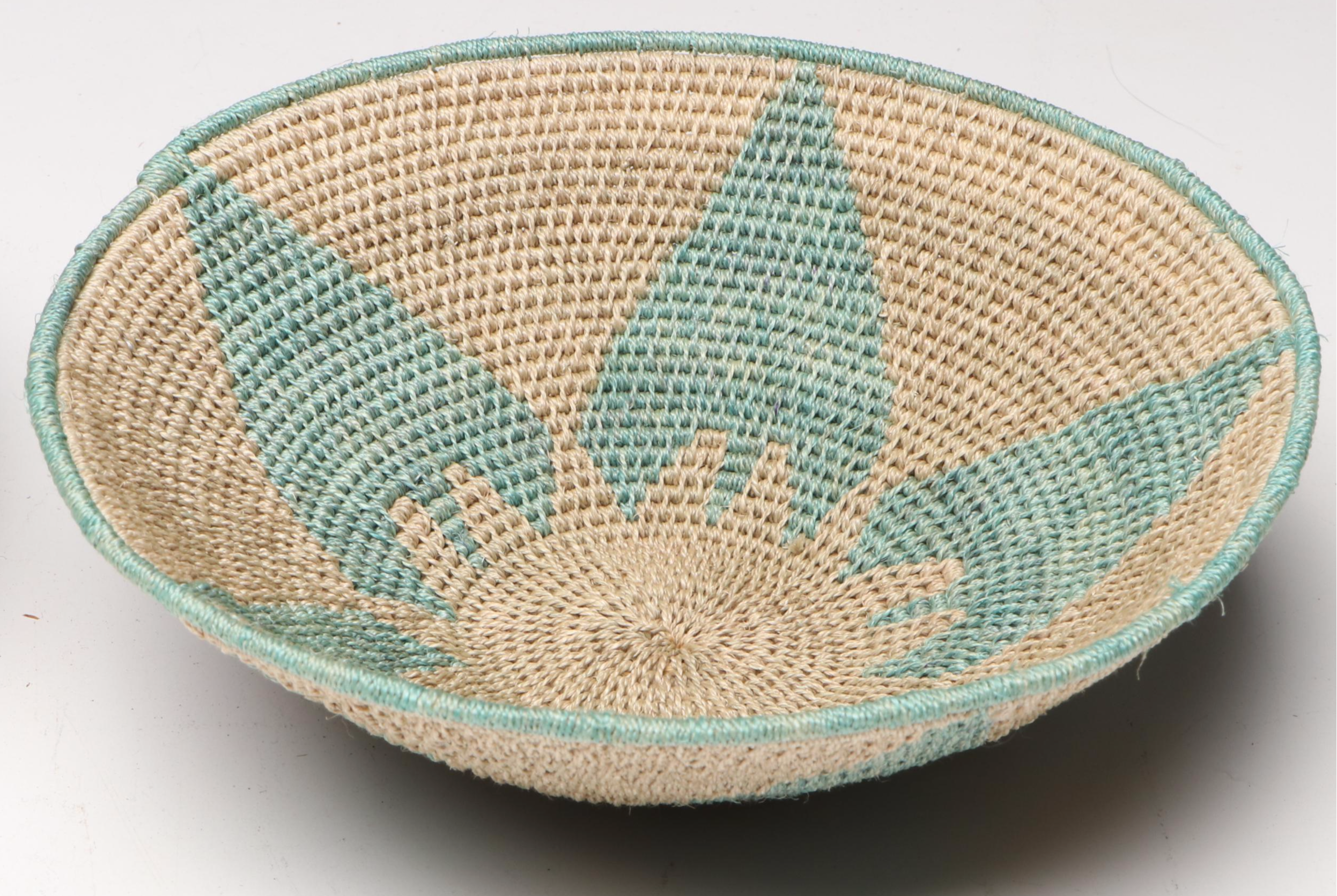 Eswatini Polychrome Sisal Fiber Baskets