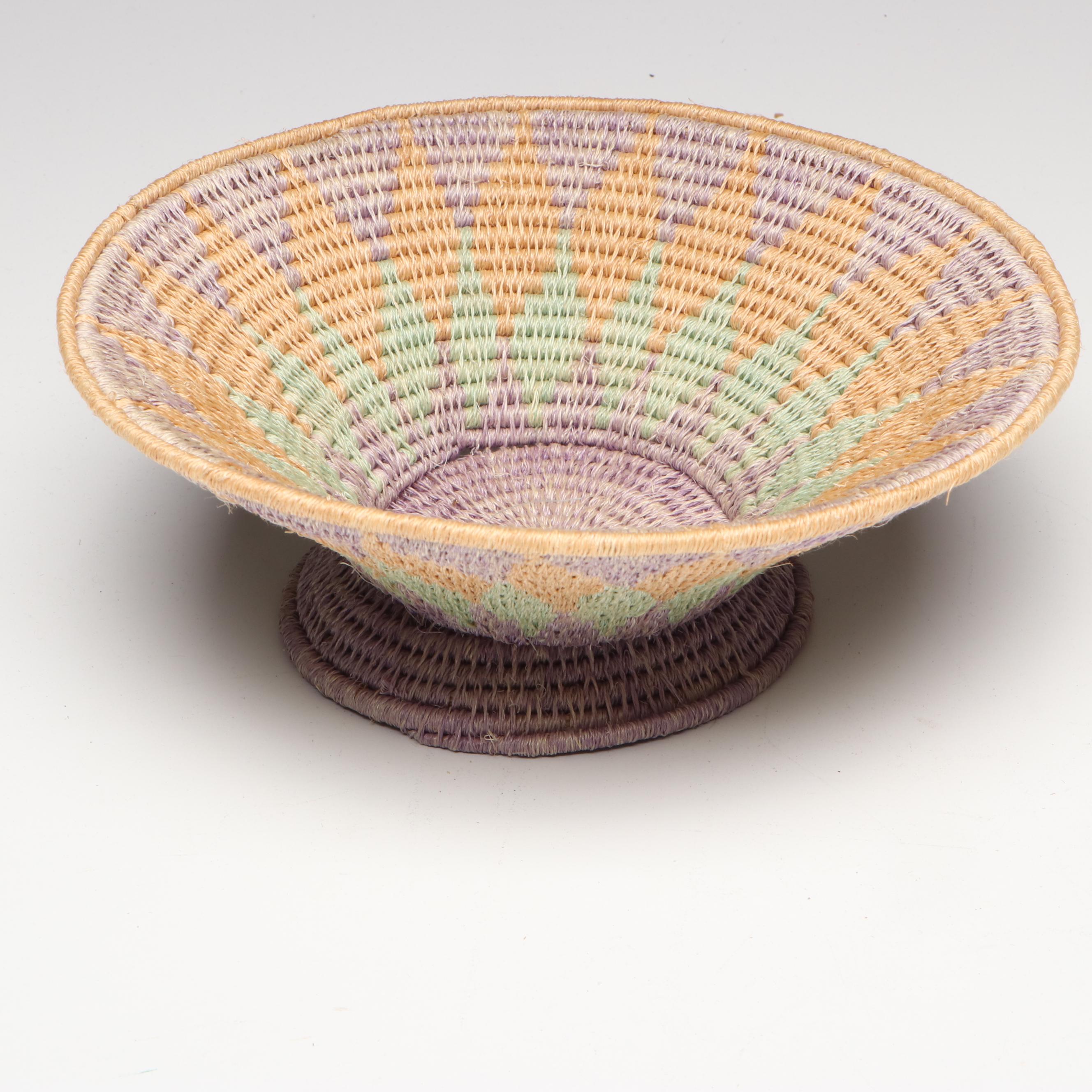 Eswatini Polychrome Sisal Fiber Baskets