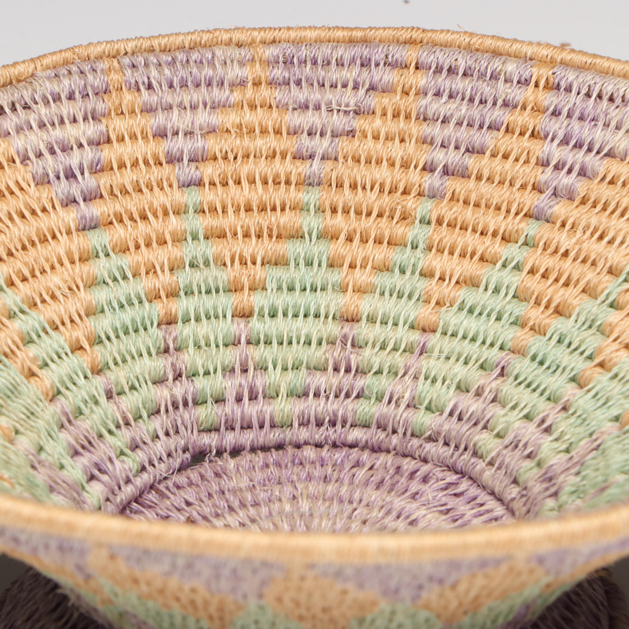 Eswatini Polychrome Sisal Fiber Baskets