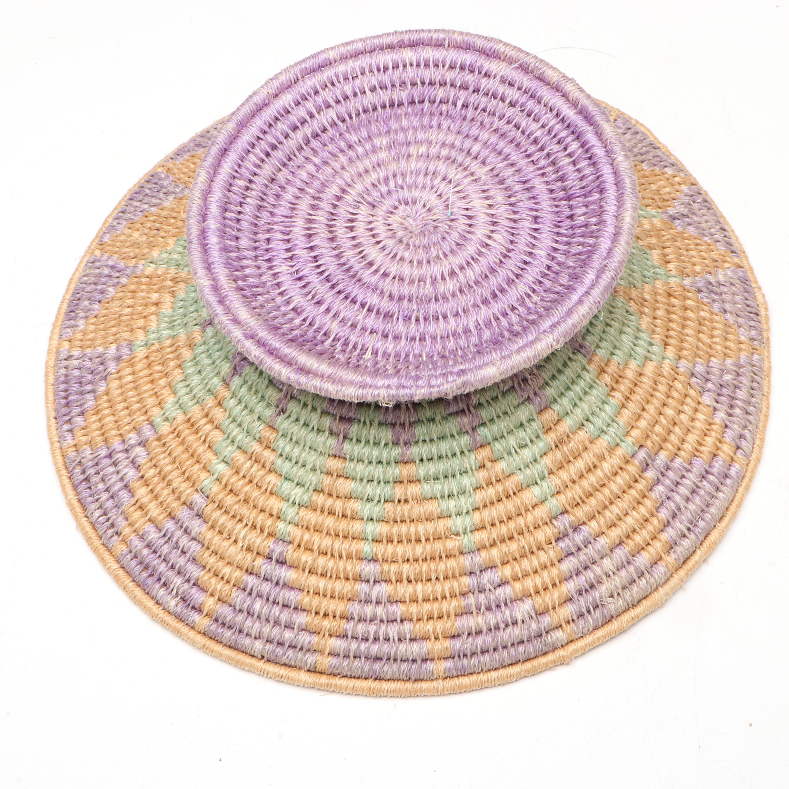 Eswatini Polychrome Sisal Fiber Baskets