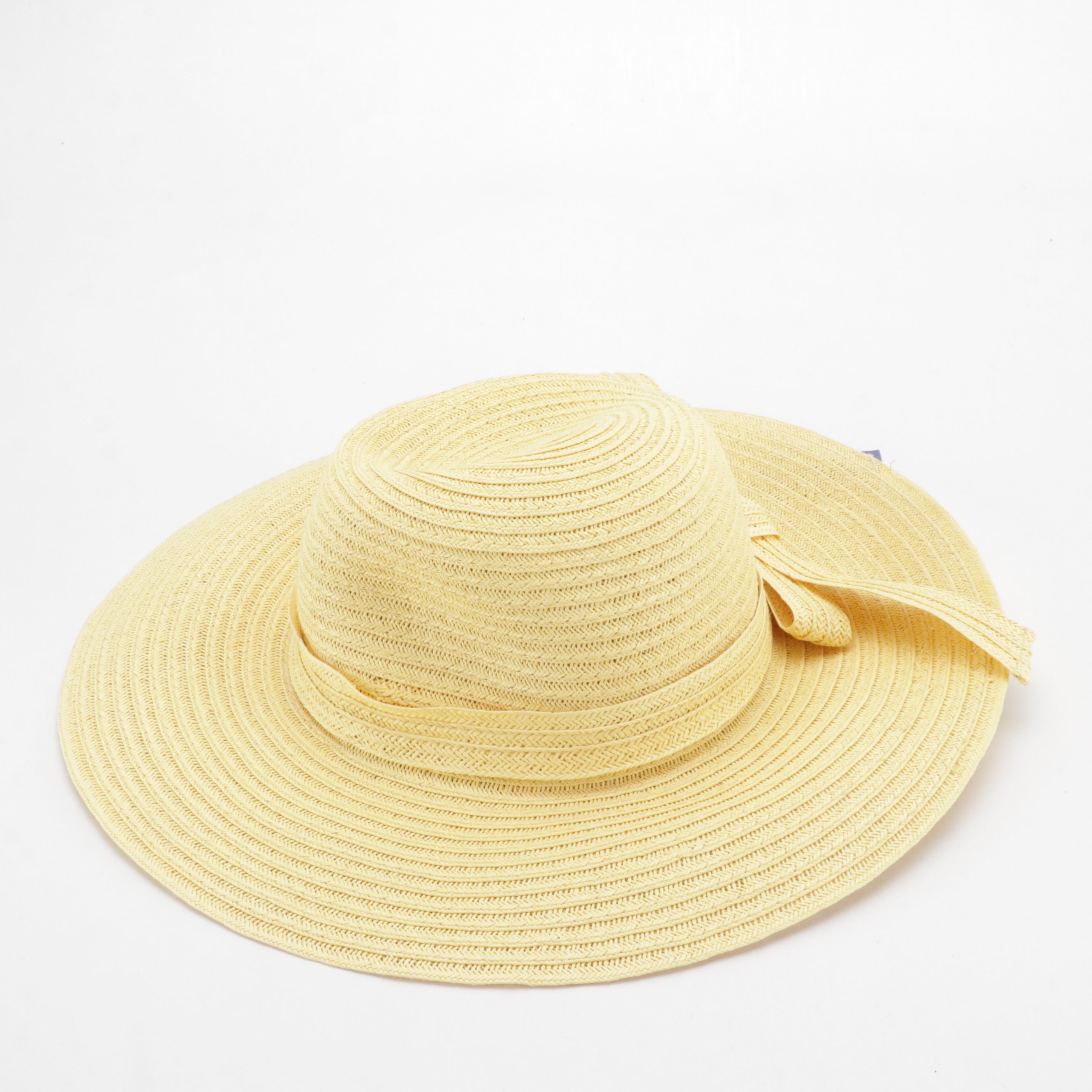 April Cornell and August Hat Company Straw Sun Hats with Bow and Feather Details