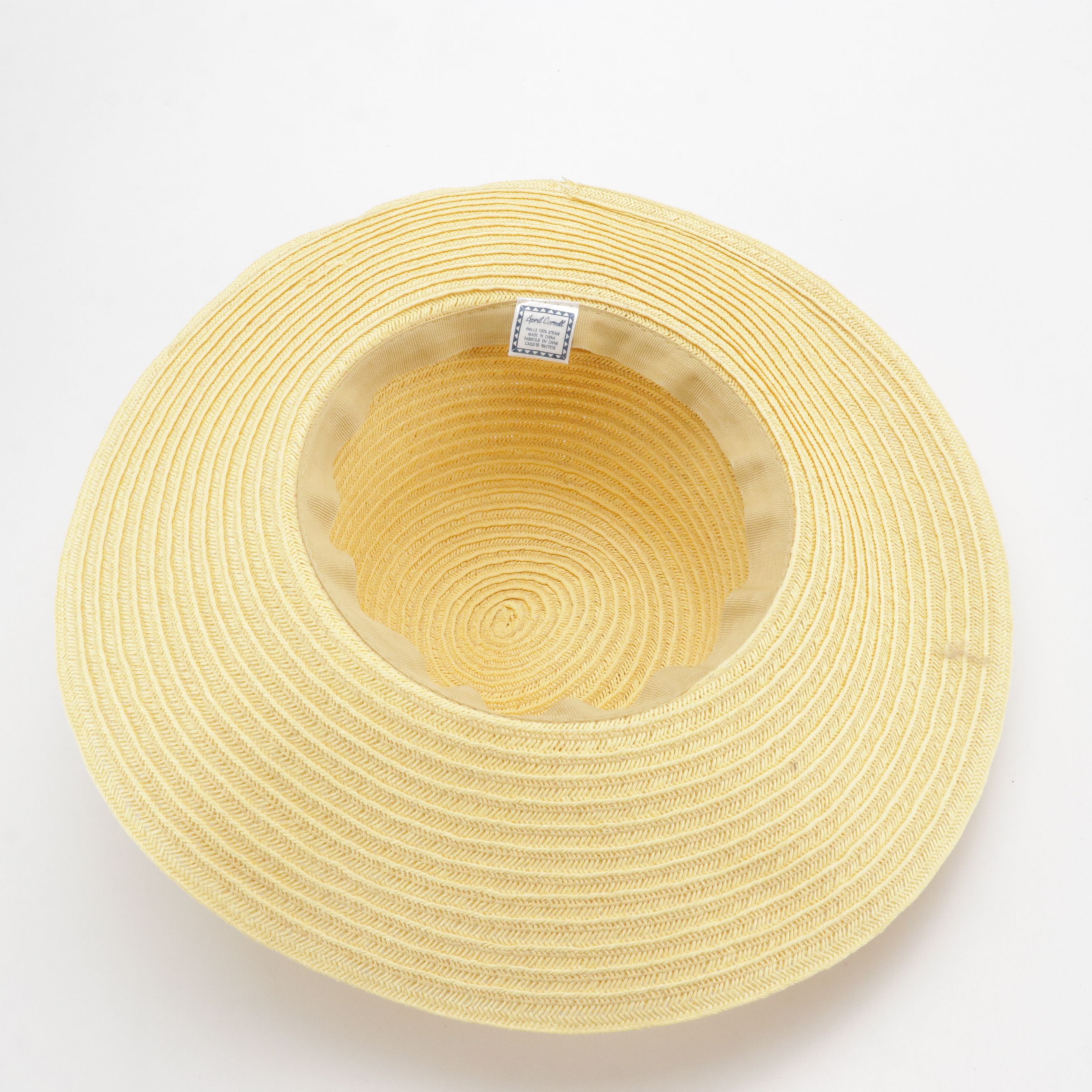 April Cornell and August Hat Company Straw Sun Hats with Bow and Feather Details