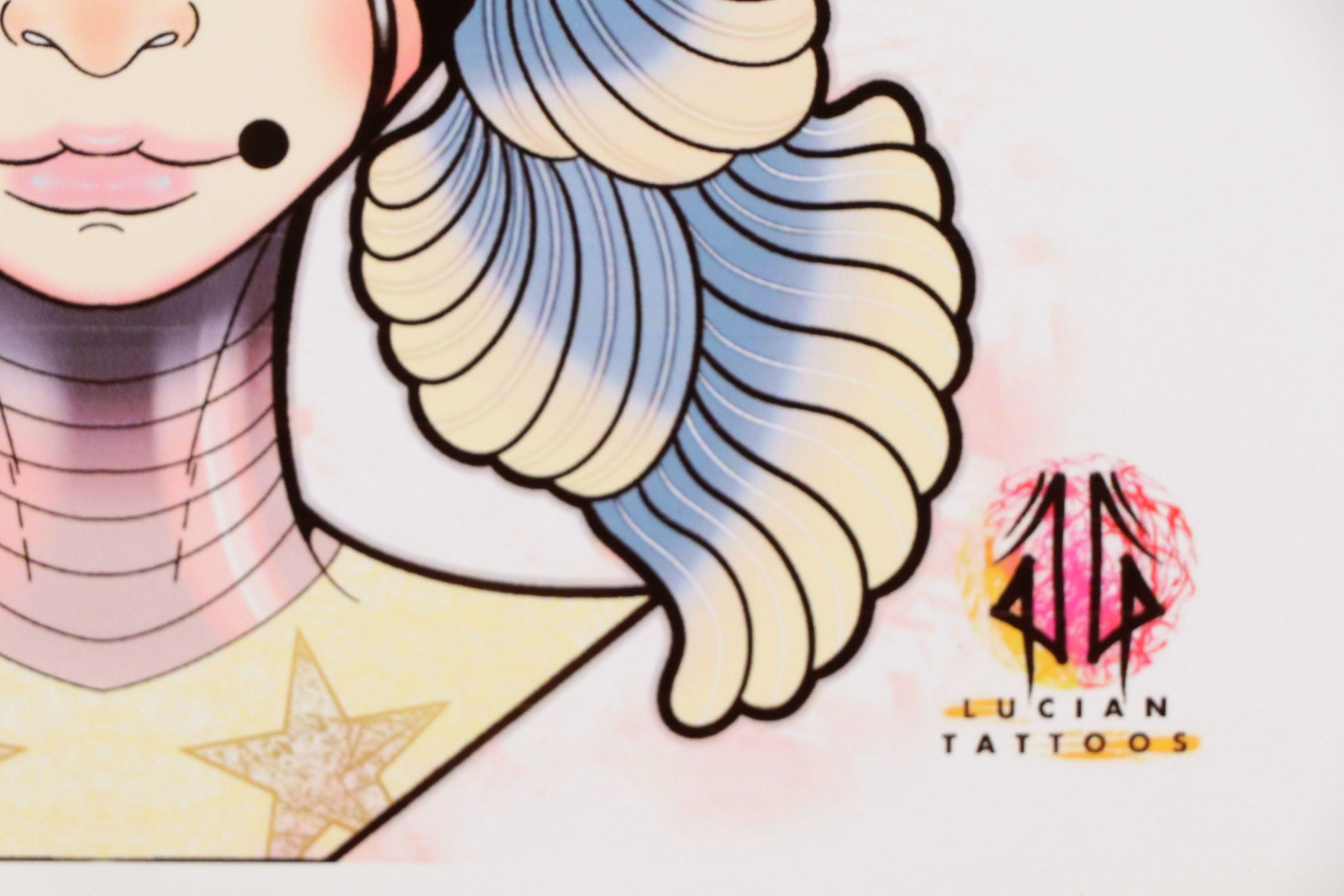 Lucian Tattoos Giclée of Psychedelic Portrait