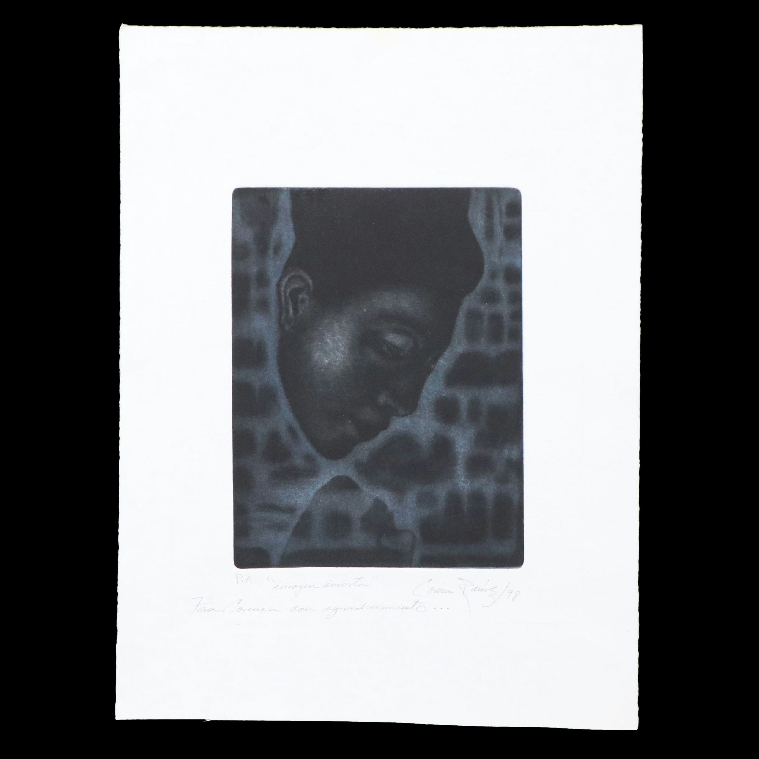 Attributed to Corina Sanchez Mezzotint "Imogen Inciesta," 1998